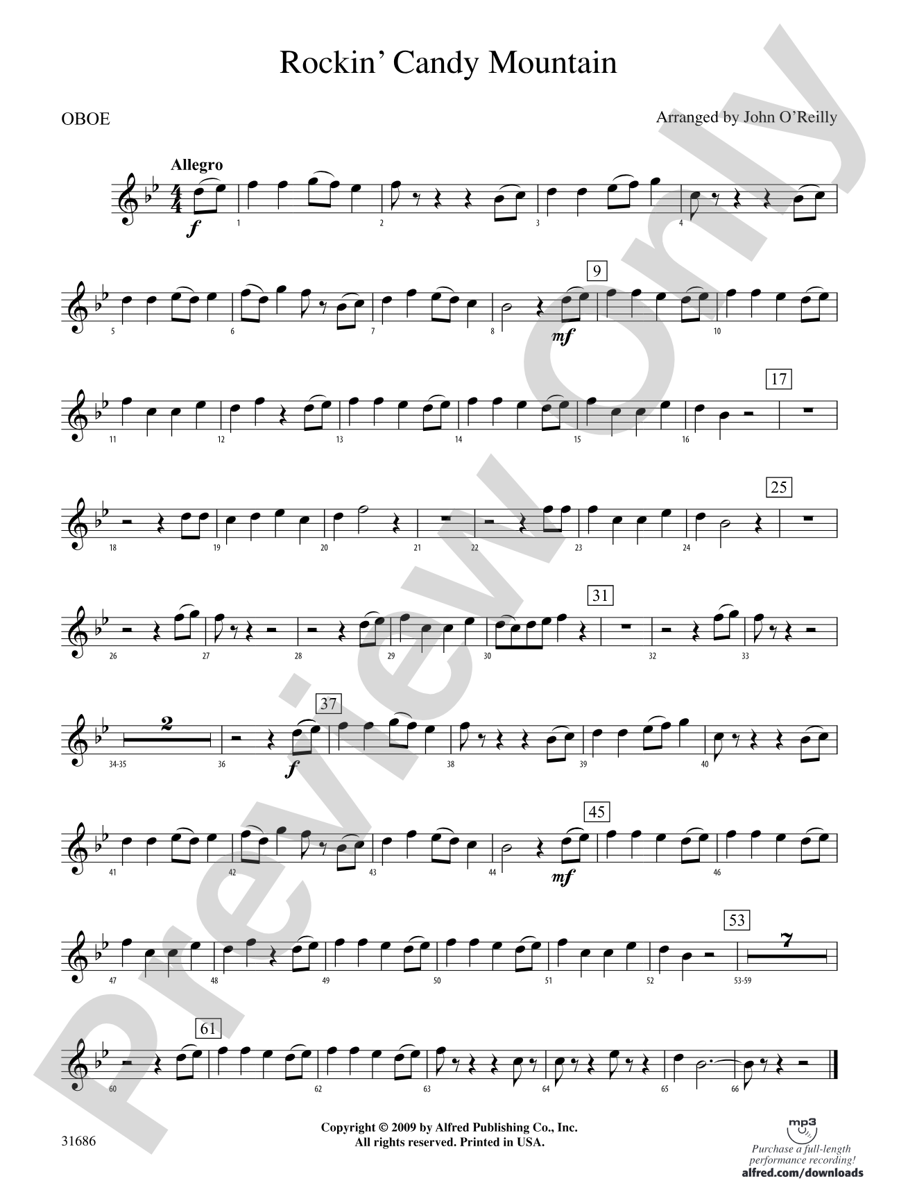 Rockin' Candy Mountain: Oboe