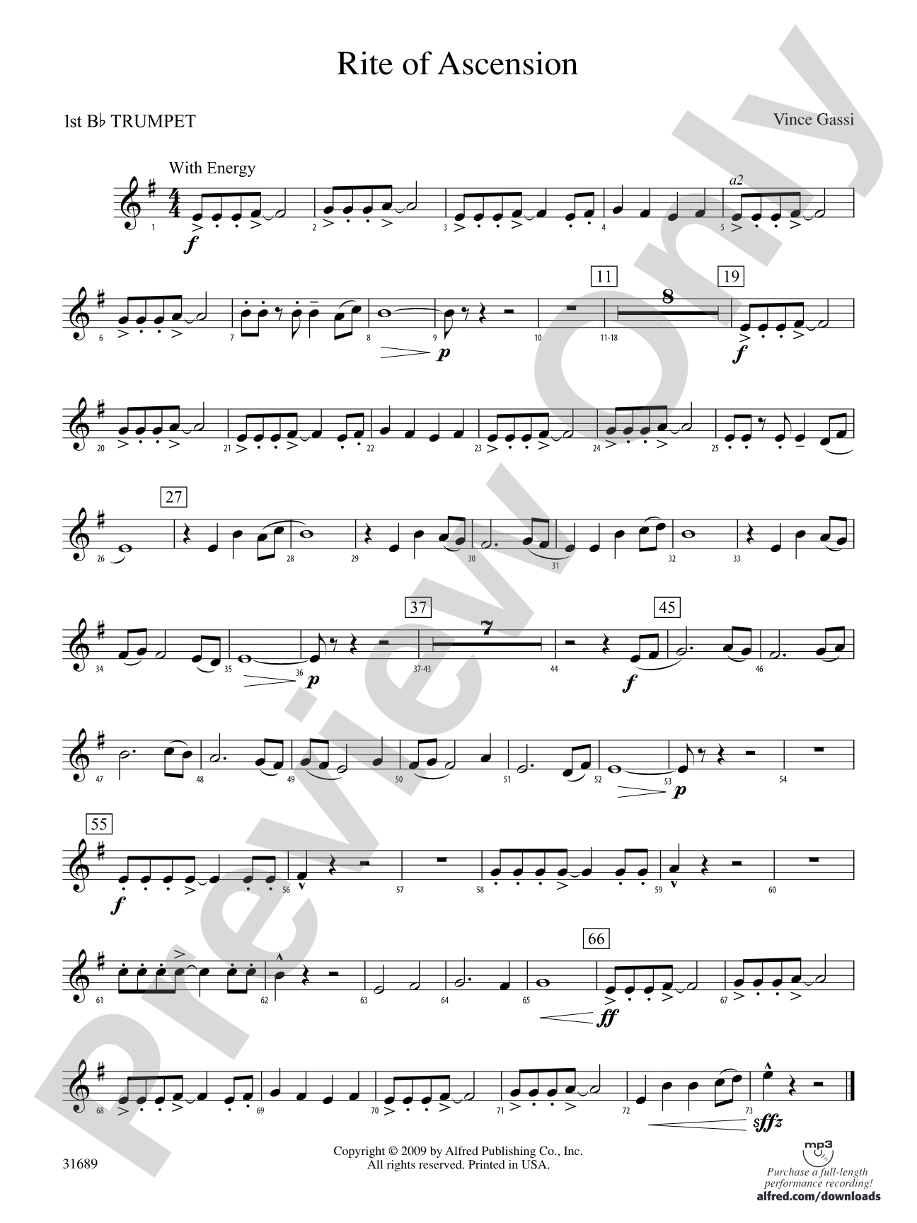 Rite of Ascension: 1st B-flat Trumpet