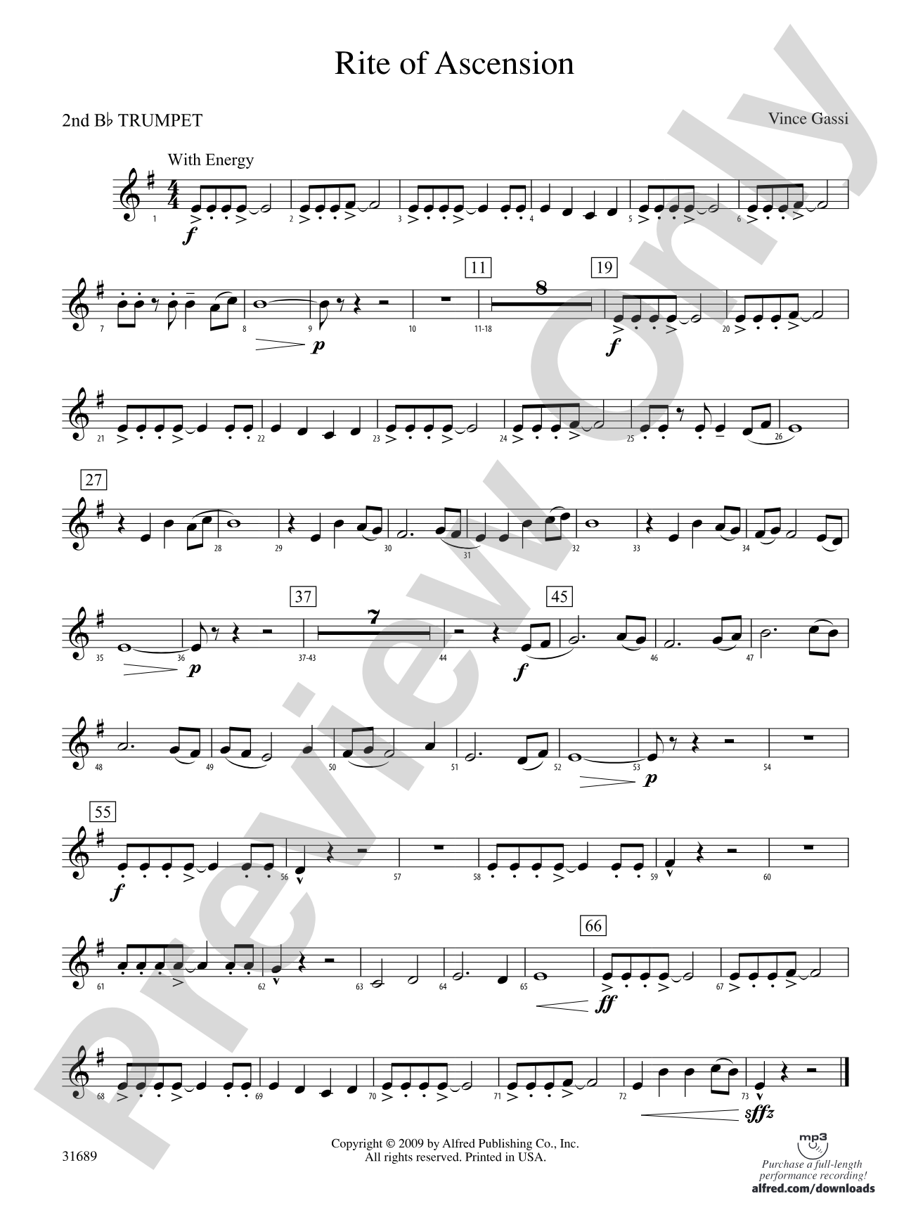 Rite of Ascension: 2nd B-flat Trumpet