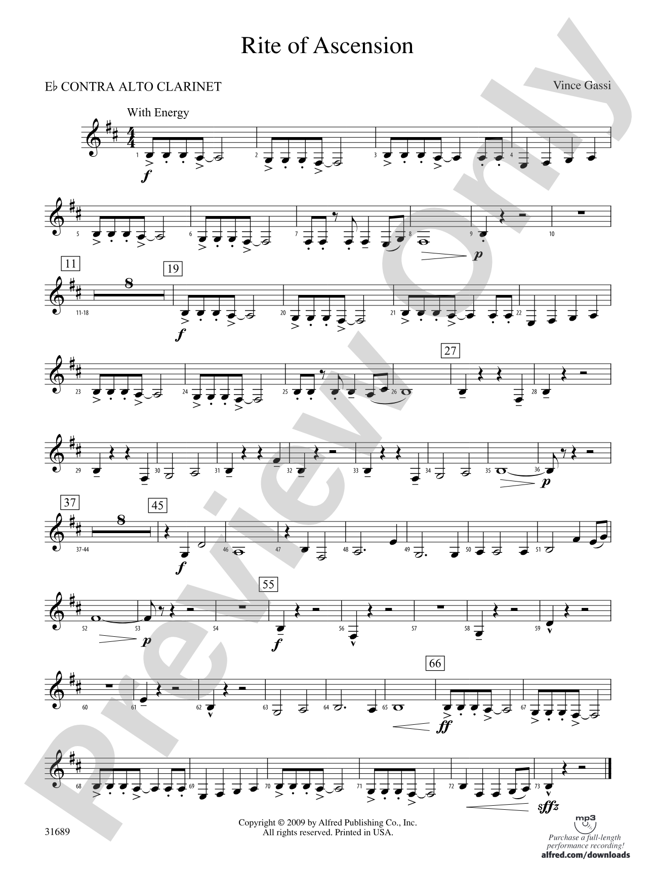 Rite of Ascension: (wp) E-flat Contrabass Clarinet