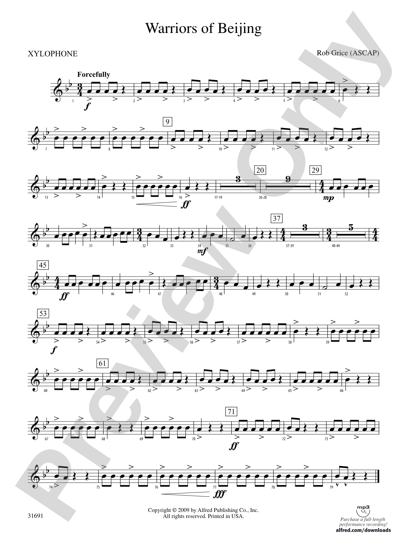 Warriors of Beijing: Xylophone