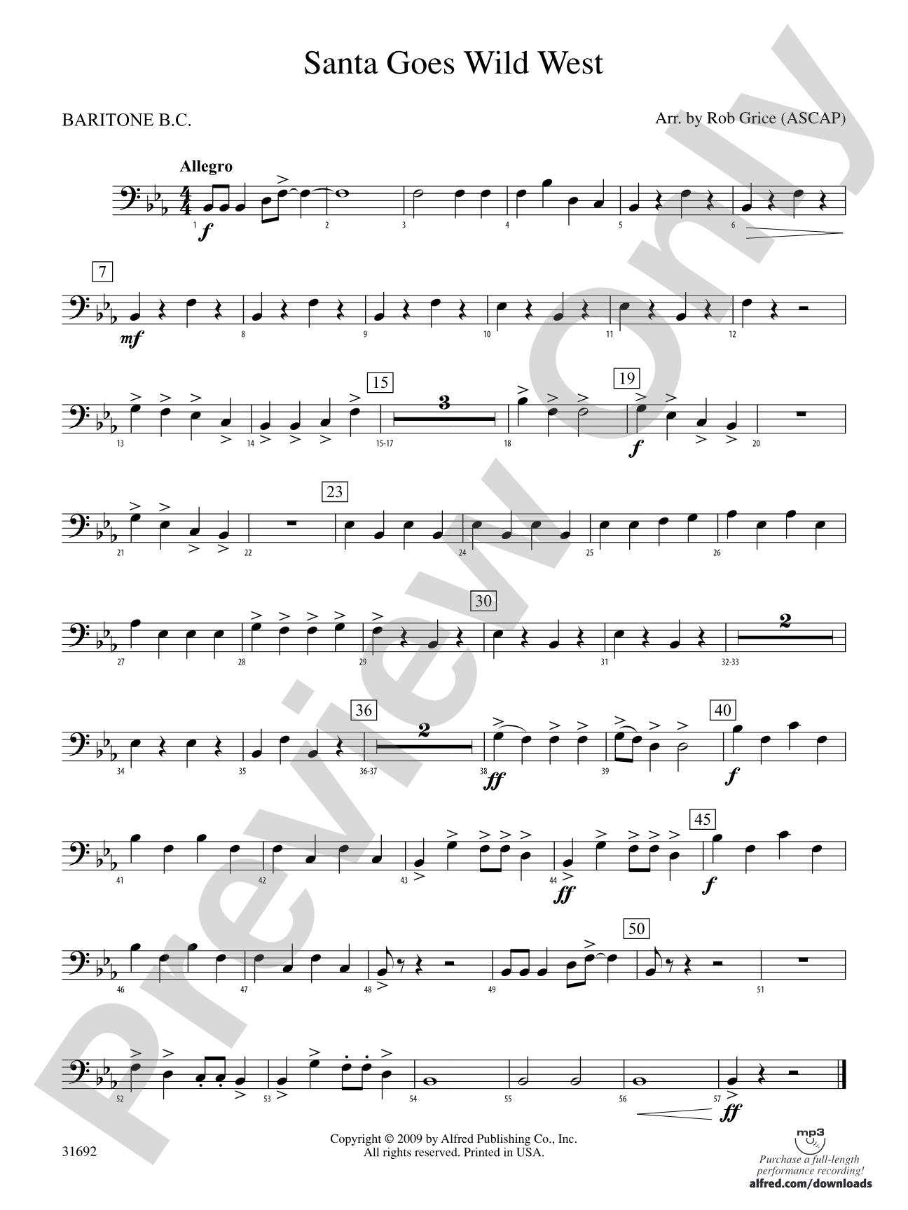Santa Goes Wild West: Baritone B.C.