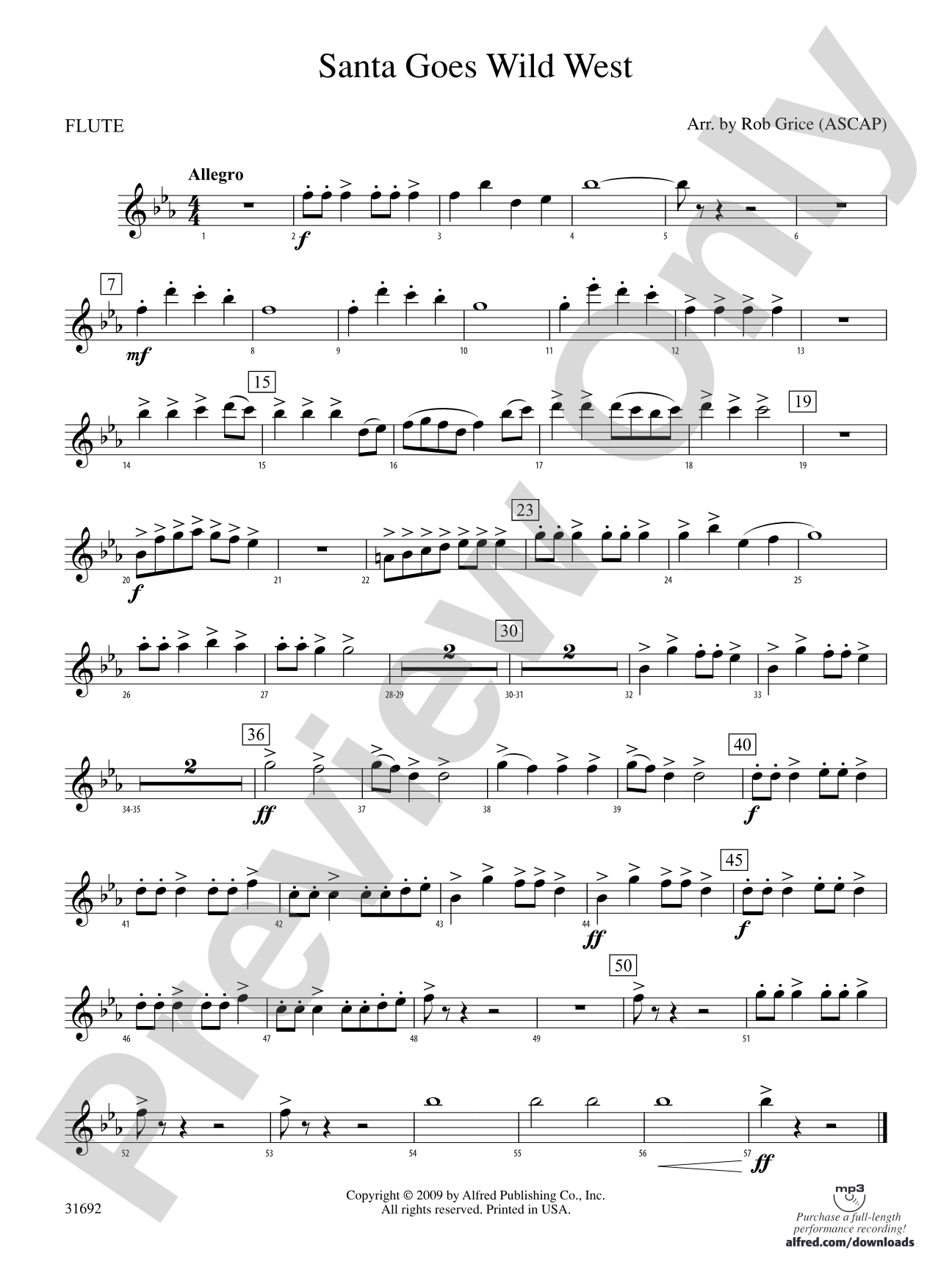 Santa Goes Wild West: Flute