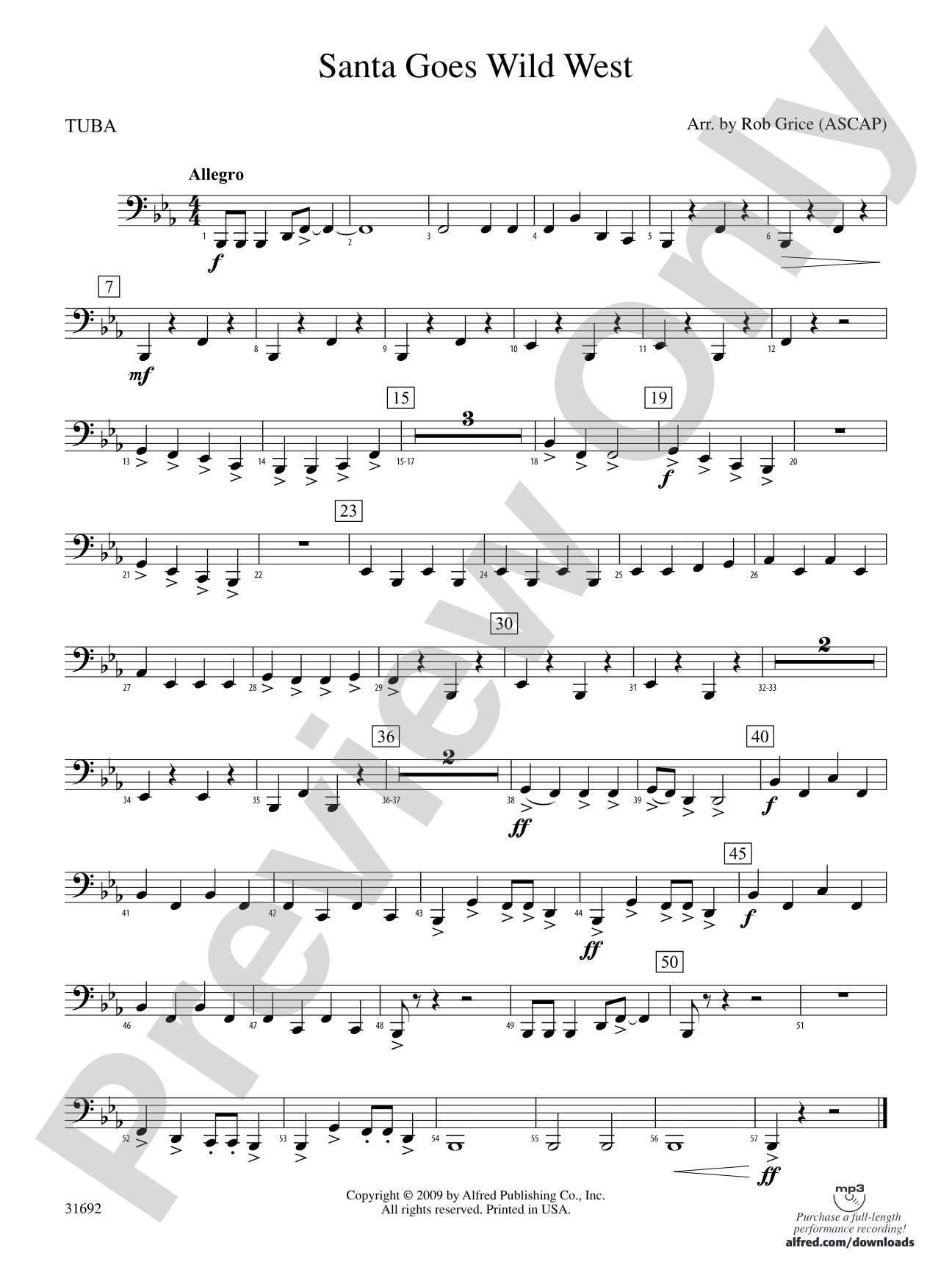Santa Goes Wild West: Tuba