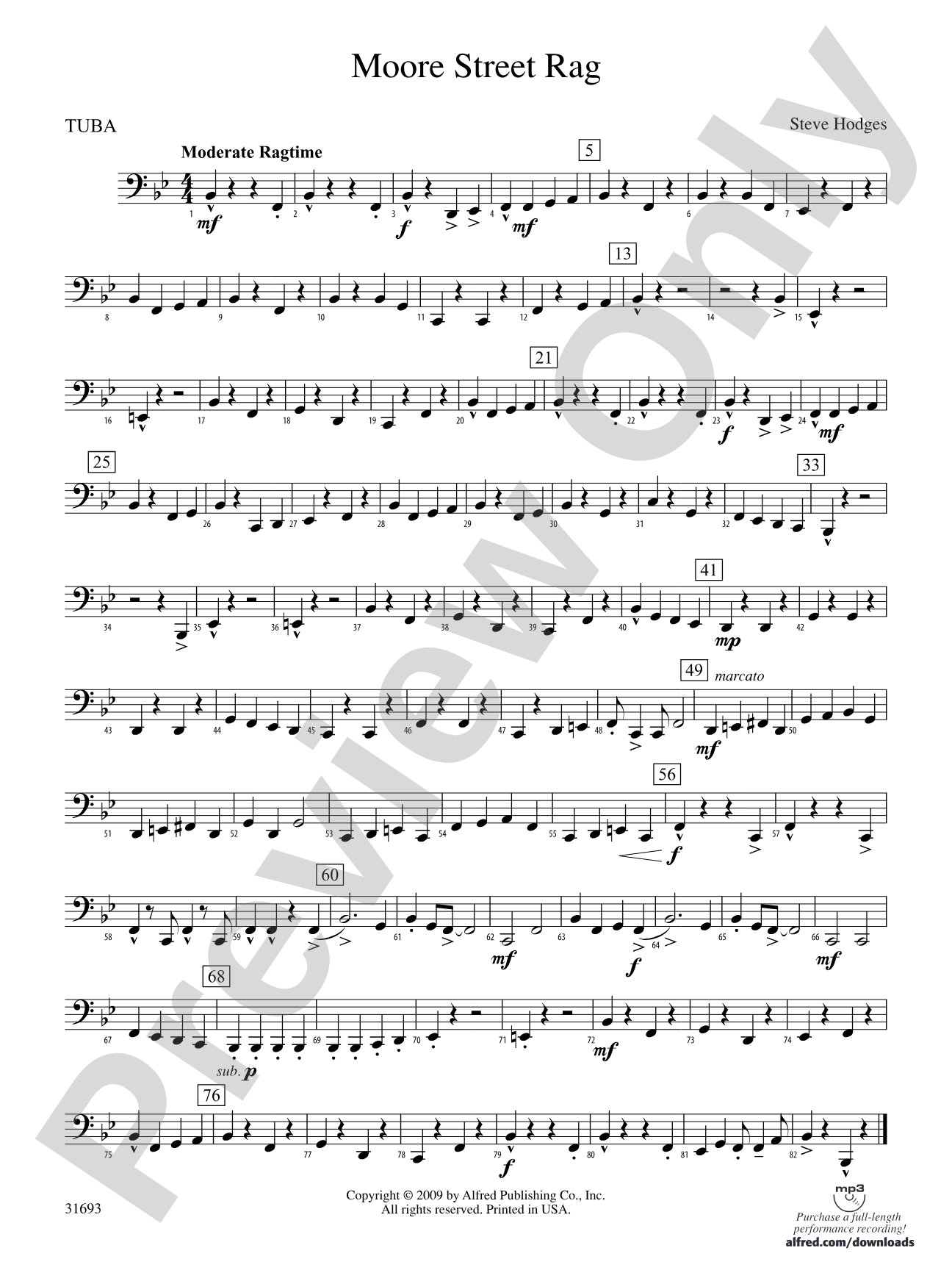 Moore Street Rag: Tuba