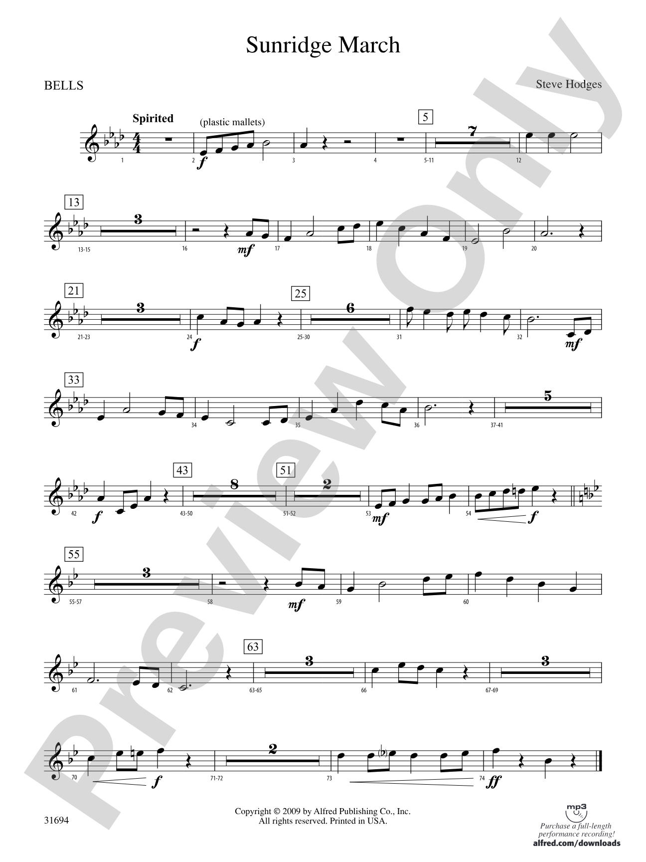 Sunridge March: Bells