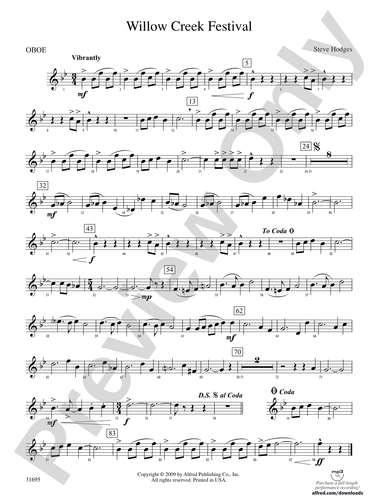 Willow Creek Festival: Oboe
