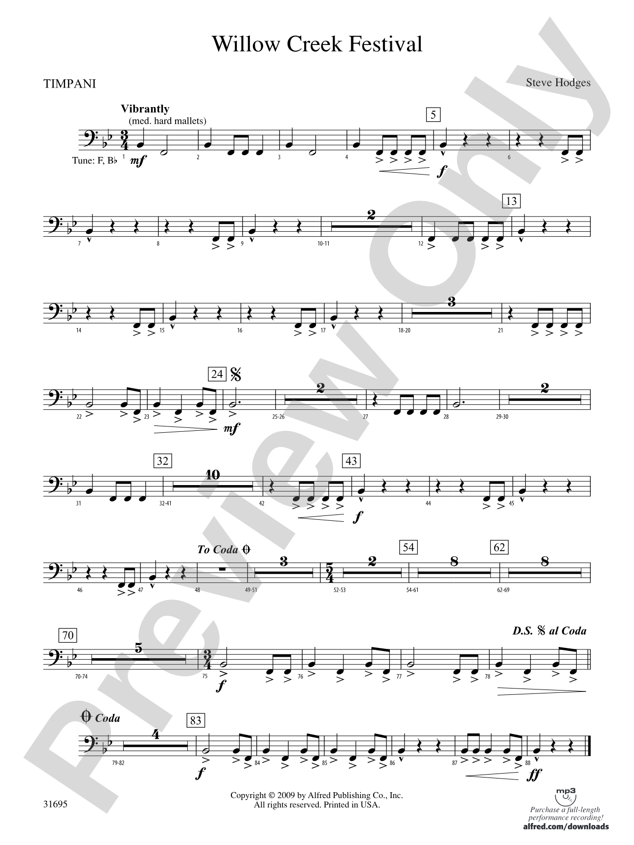 Willow Creek Festival: Timpani