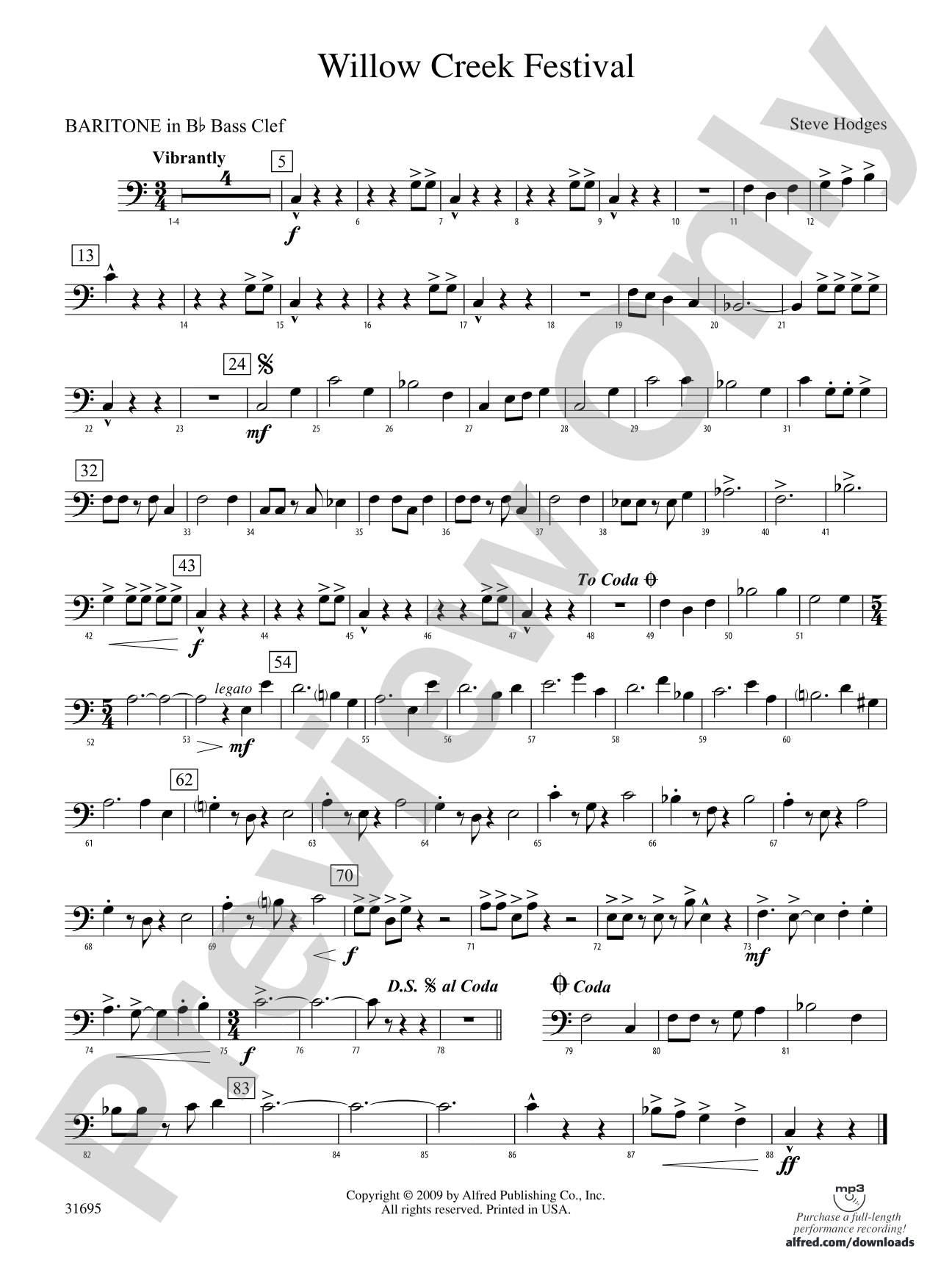 Willow Creek Festival: (wp) B-flat Baritone B.C.