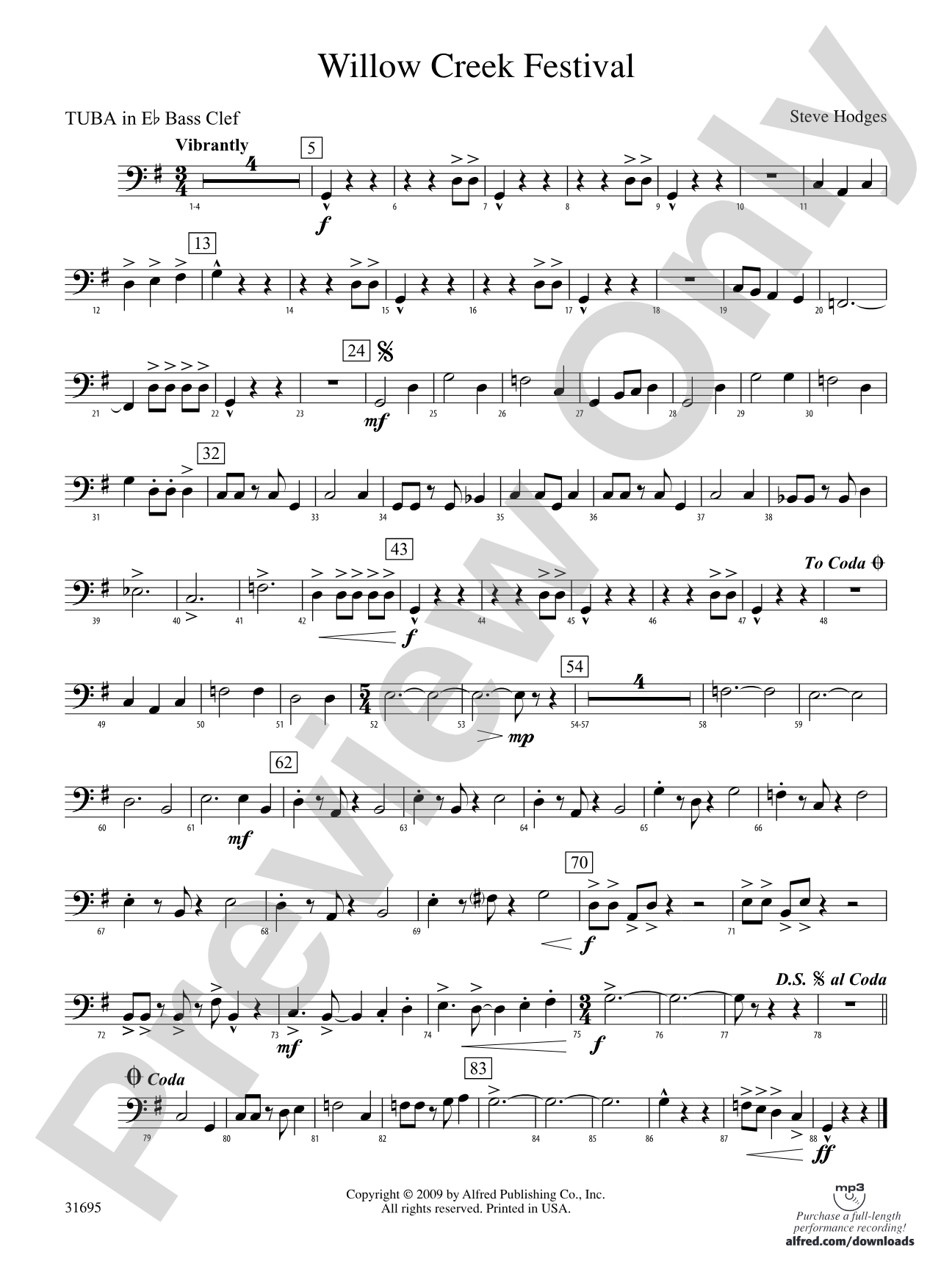 Willow Creek Festival: (wp) E-flat Tuba B.C.