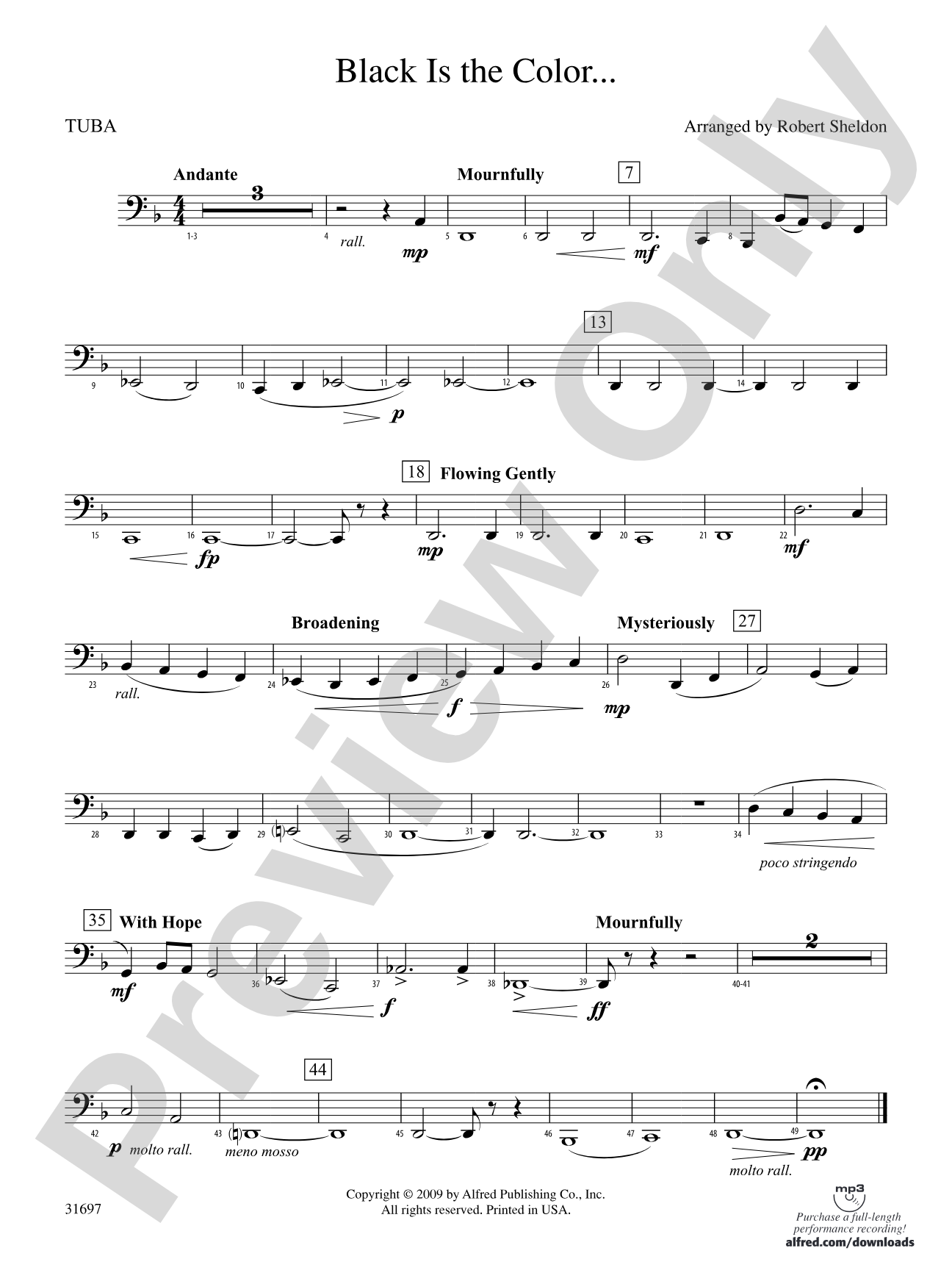 Black Is the Color...: Tuba