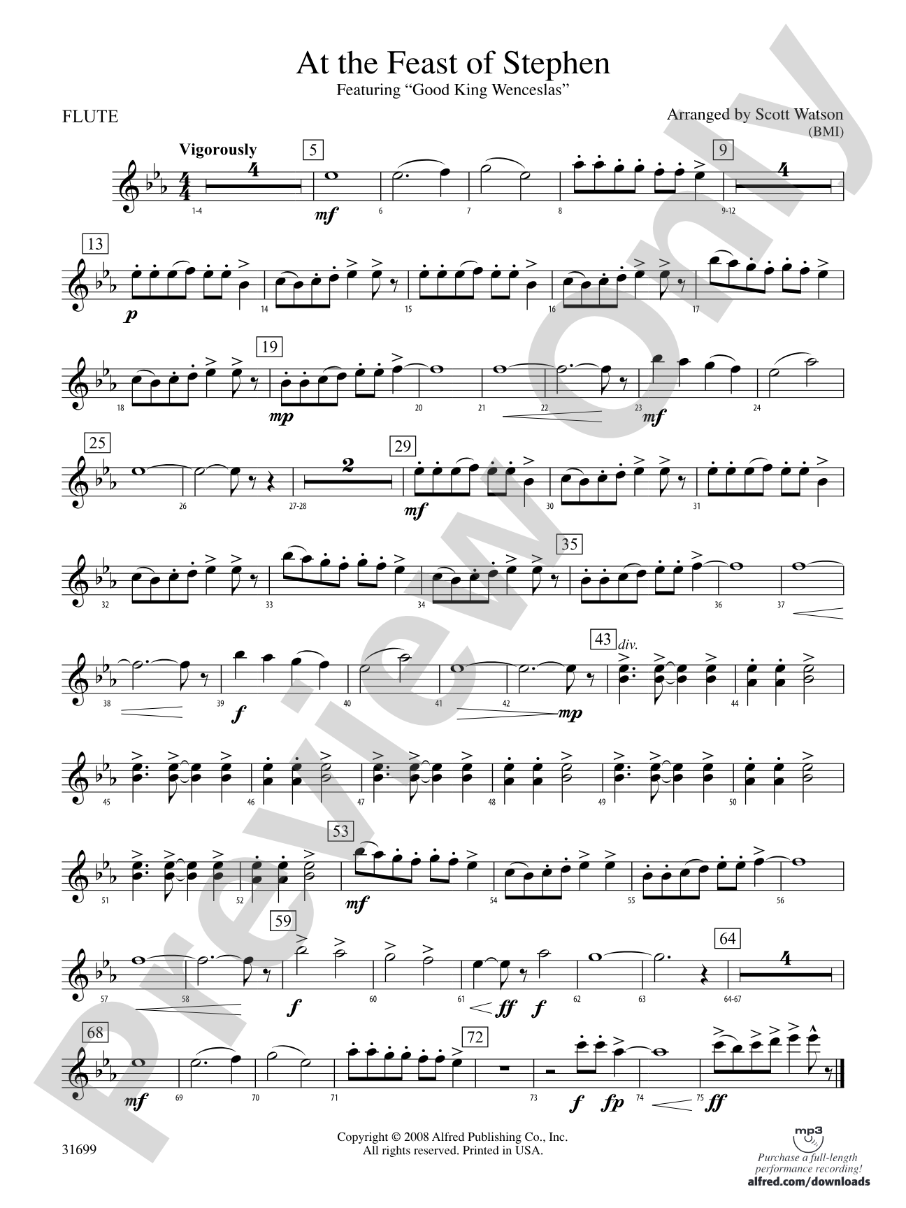 At the Feast of Stephen: Flute