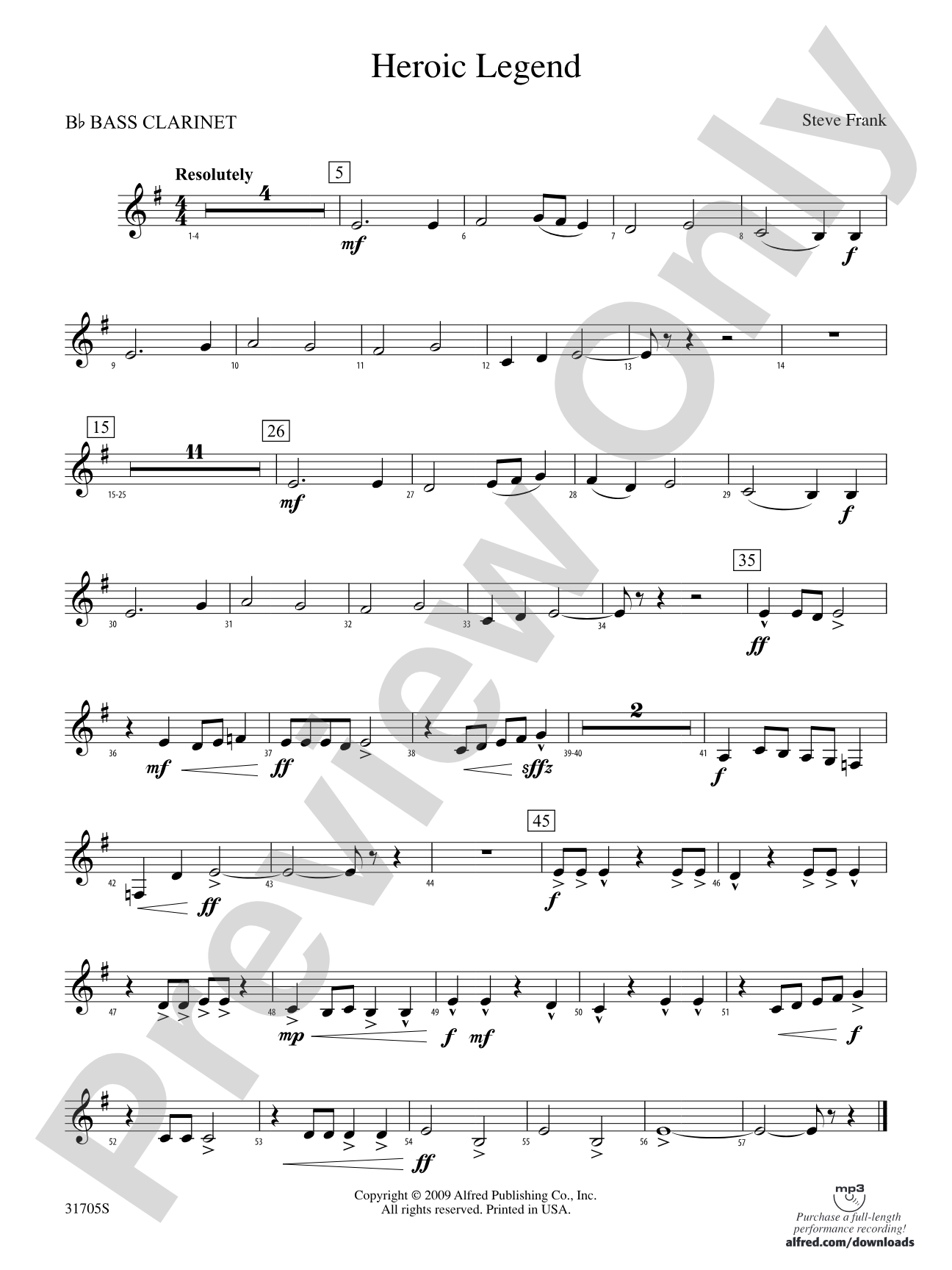 Heroic Legend: B-flat Bass Clarinet