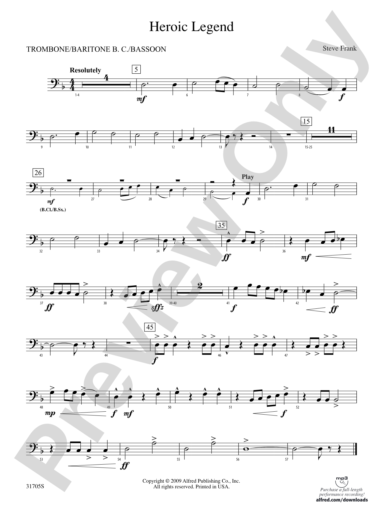 Heroic Legend: 1st Trombone