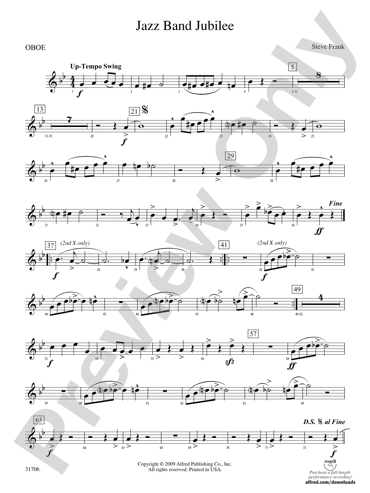 Jazz Band Jubilee: Oboe