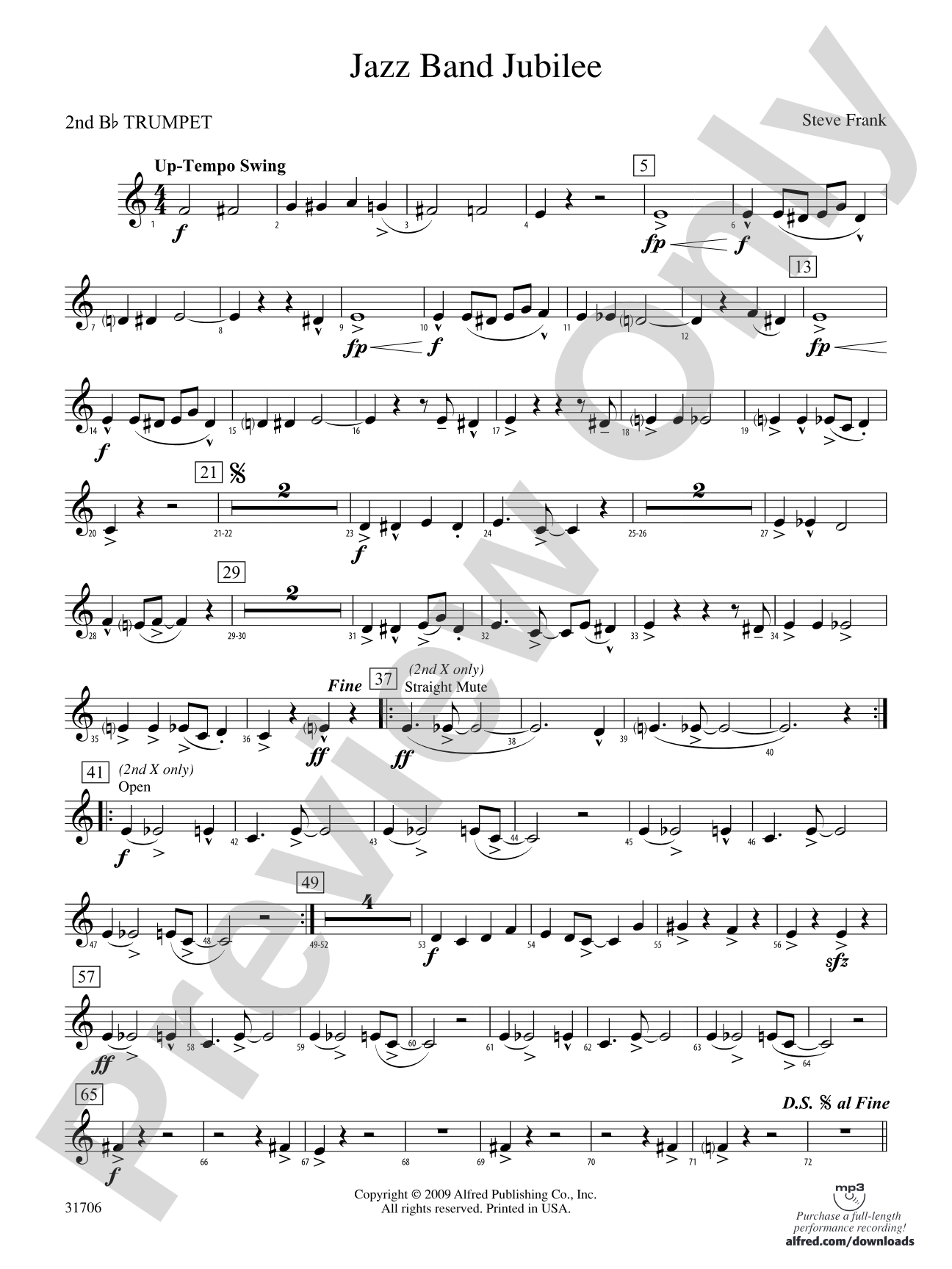 Jazz Band Jubilee: 2nd B-flat Trumpet