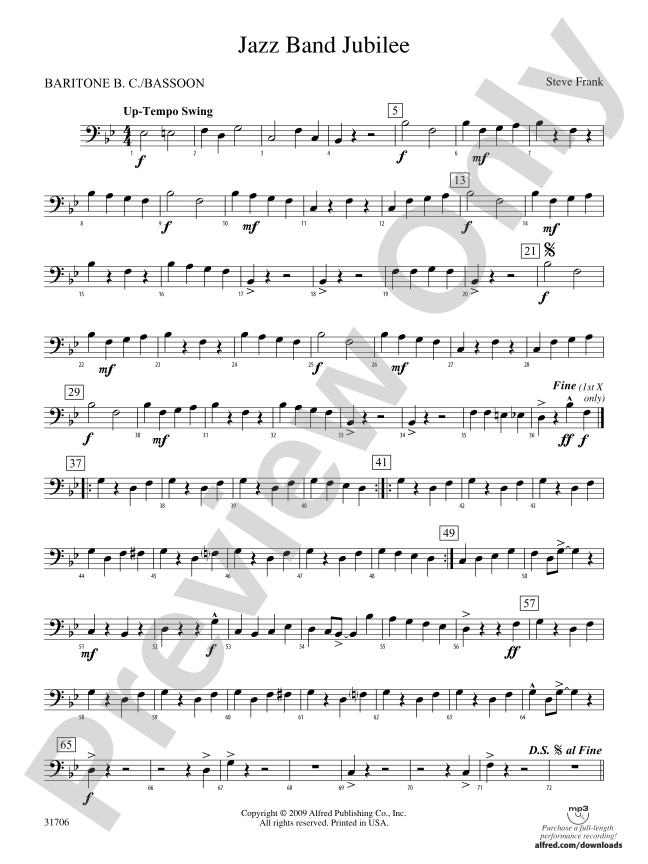 Jazz Band Jubilee: (wp) Baritone B.C.