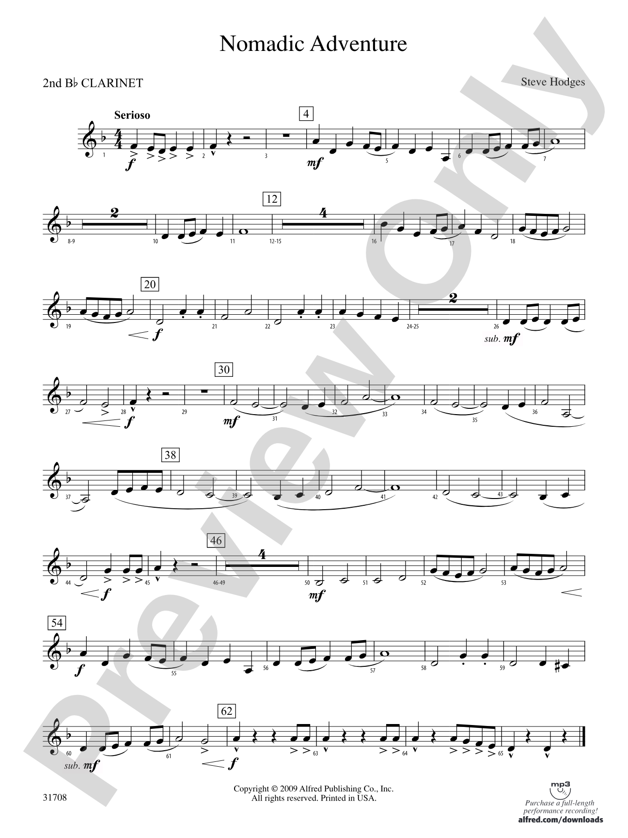 Nomadic Adventure: 2nd B-flat Clarinet