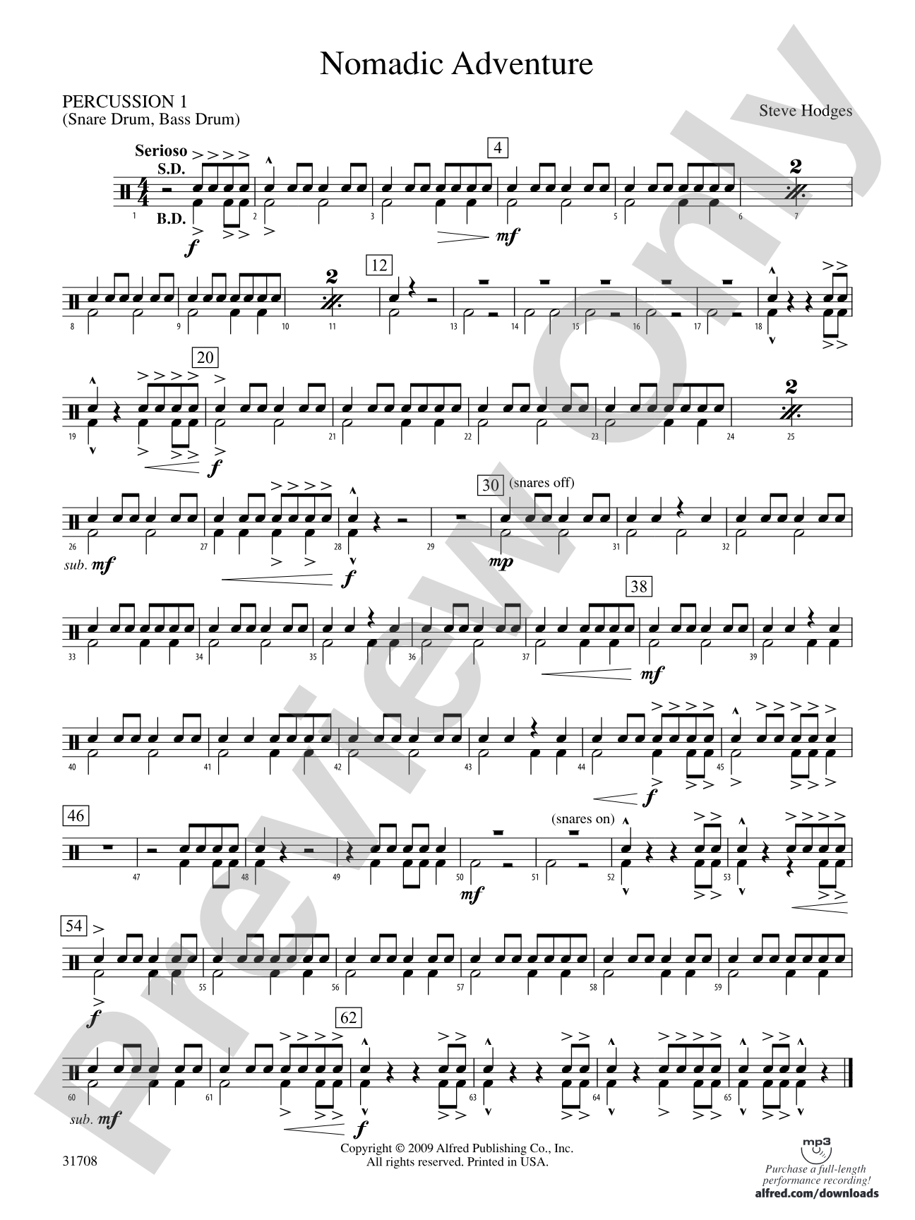Nomadic Adventure: 1st Percussion