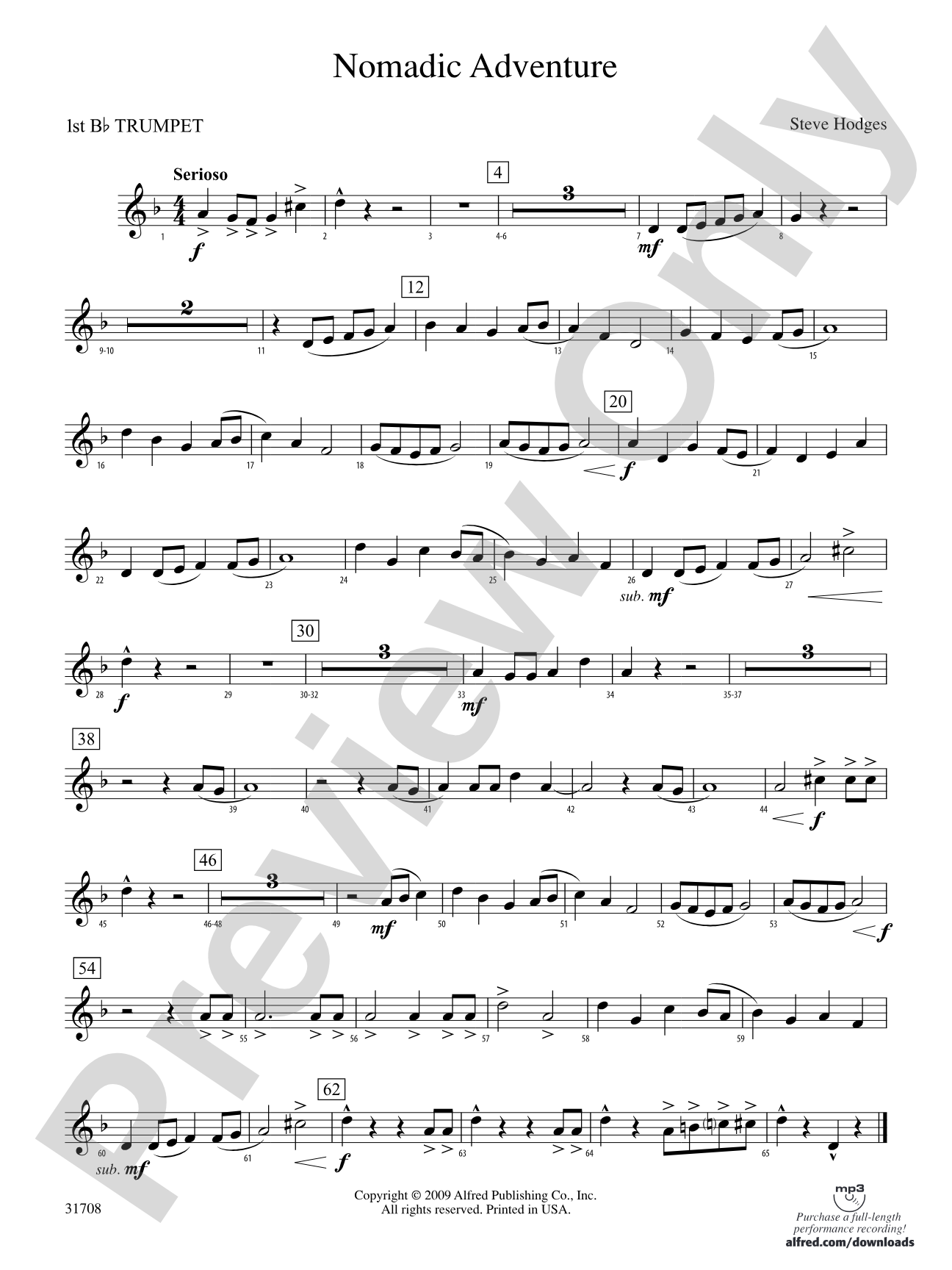 Nomadic Adventure: 1st B-flat Trumpet