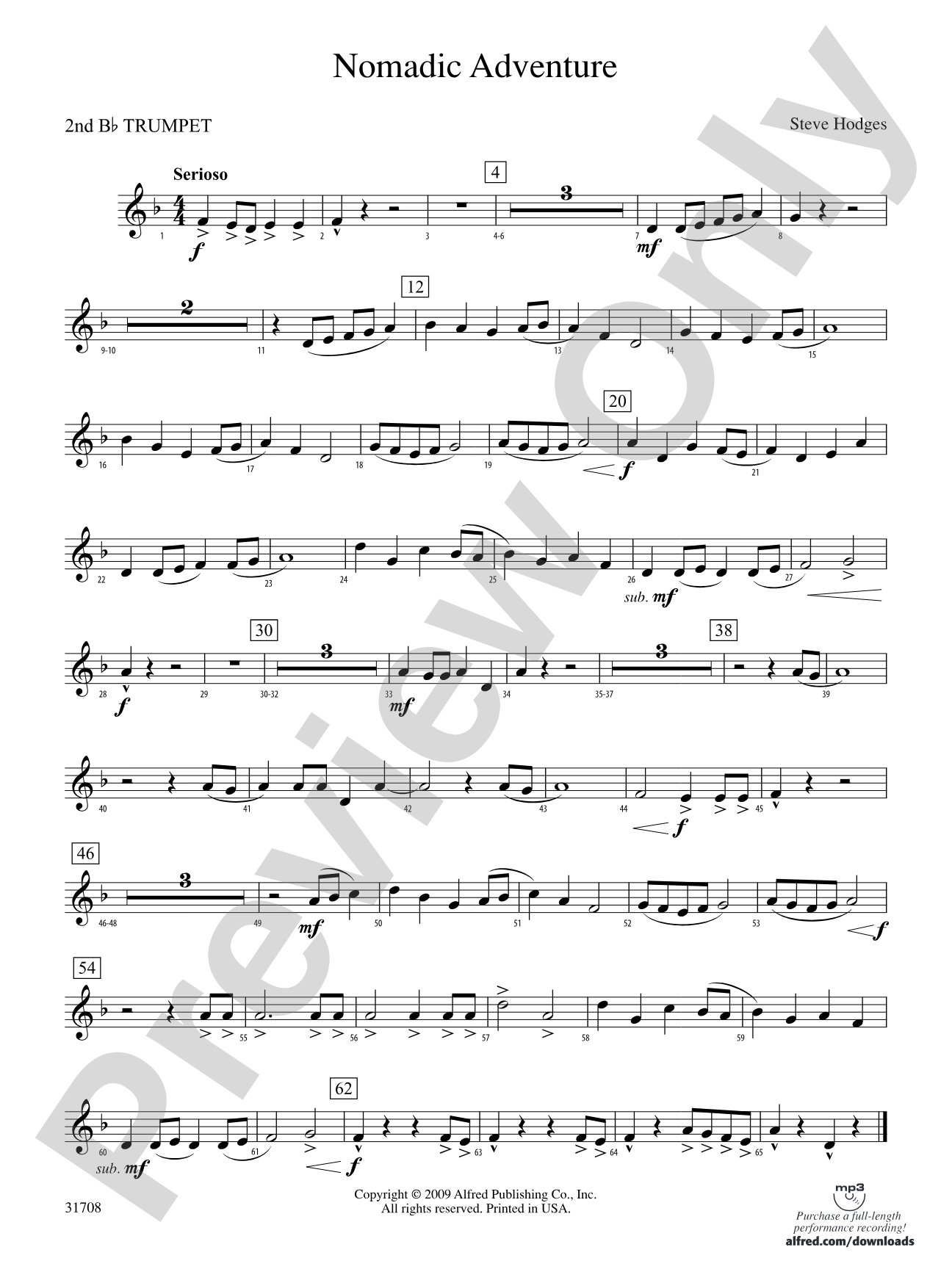 Nomadic Adventure: 2nd B-flat Trumpet