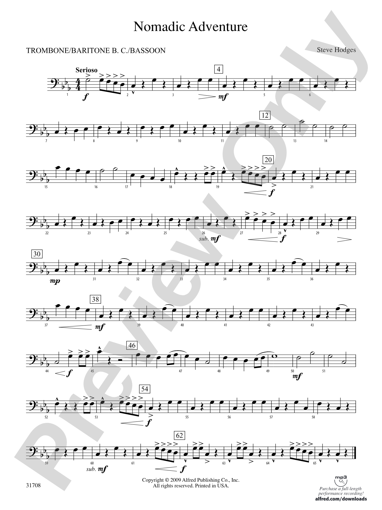 Nomadic Adventure: 1st Trombone