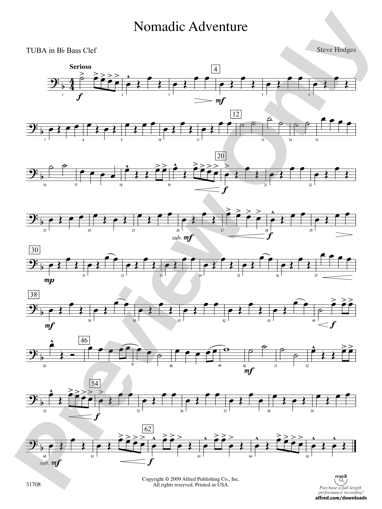 Nomadic Adventure: (wp) B-flat Tuba B.C.