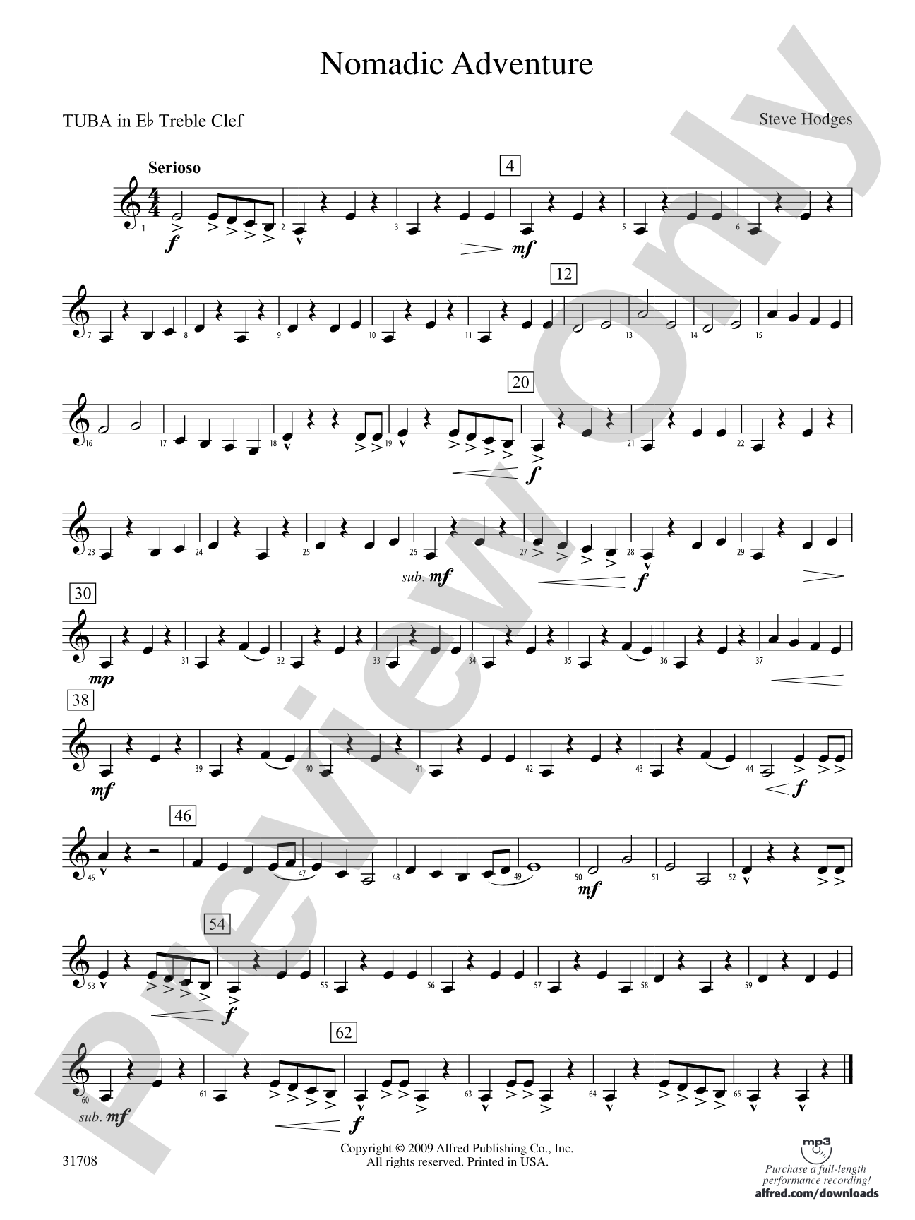 Nomadic Adventure: (wp) E-flat Tuba T.C.
