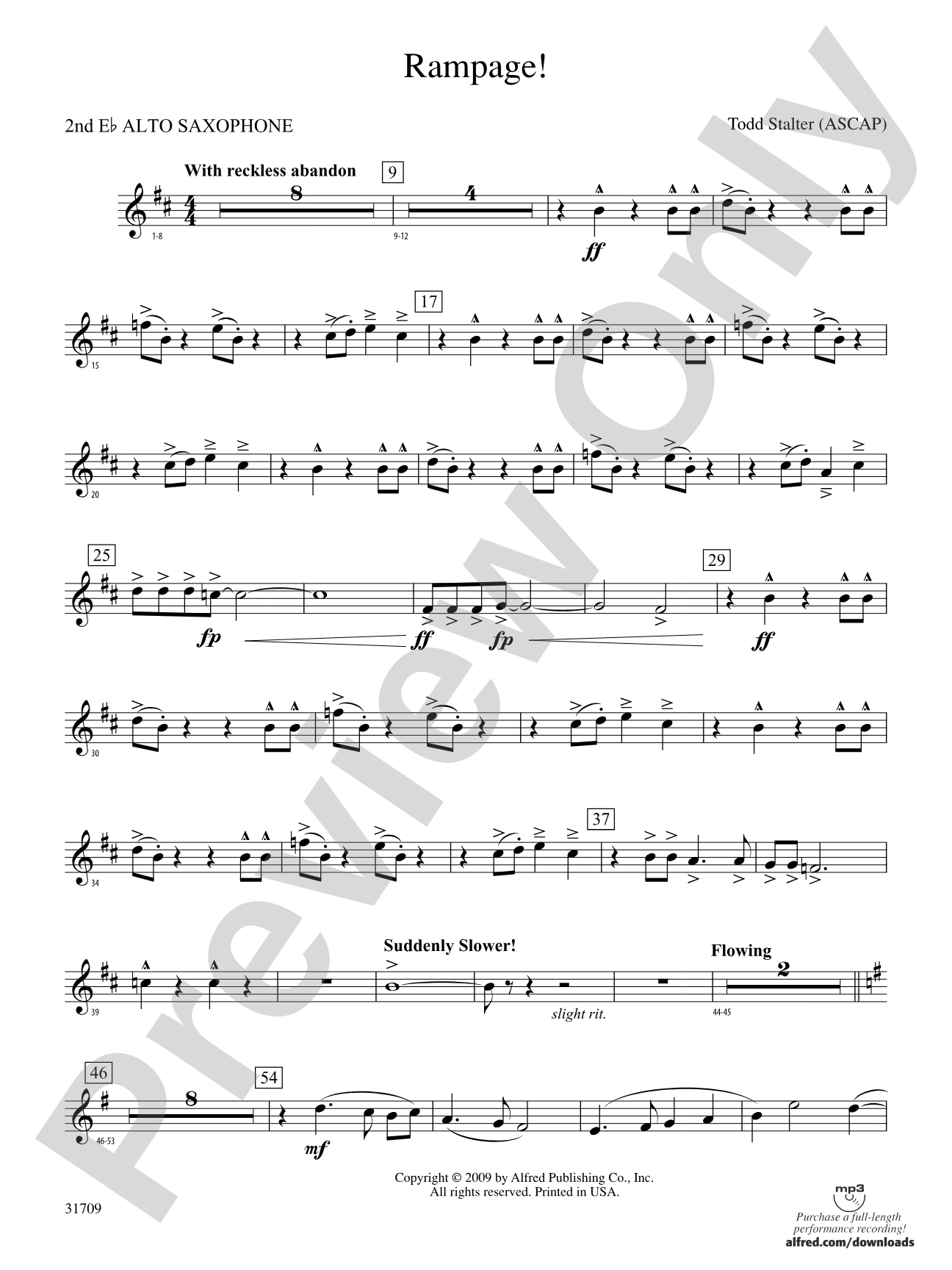 Rampage!: 2nd E-flat Alto Saxophone