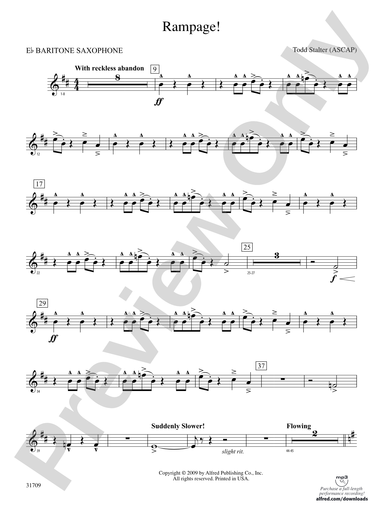 Rampage!: E-flat Baritone Saxophone