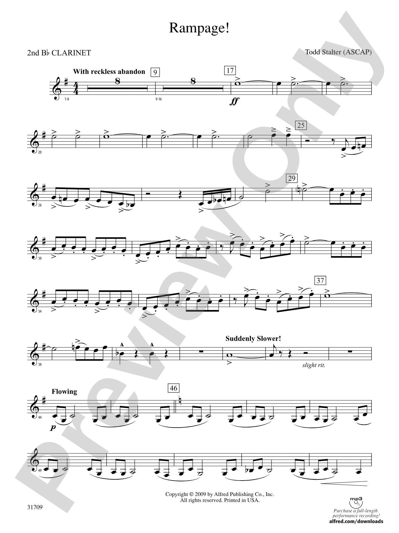 Rampage!: 2nd B-flat Clarinet