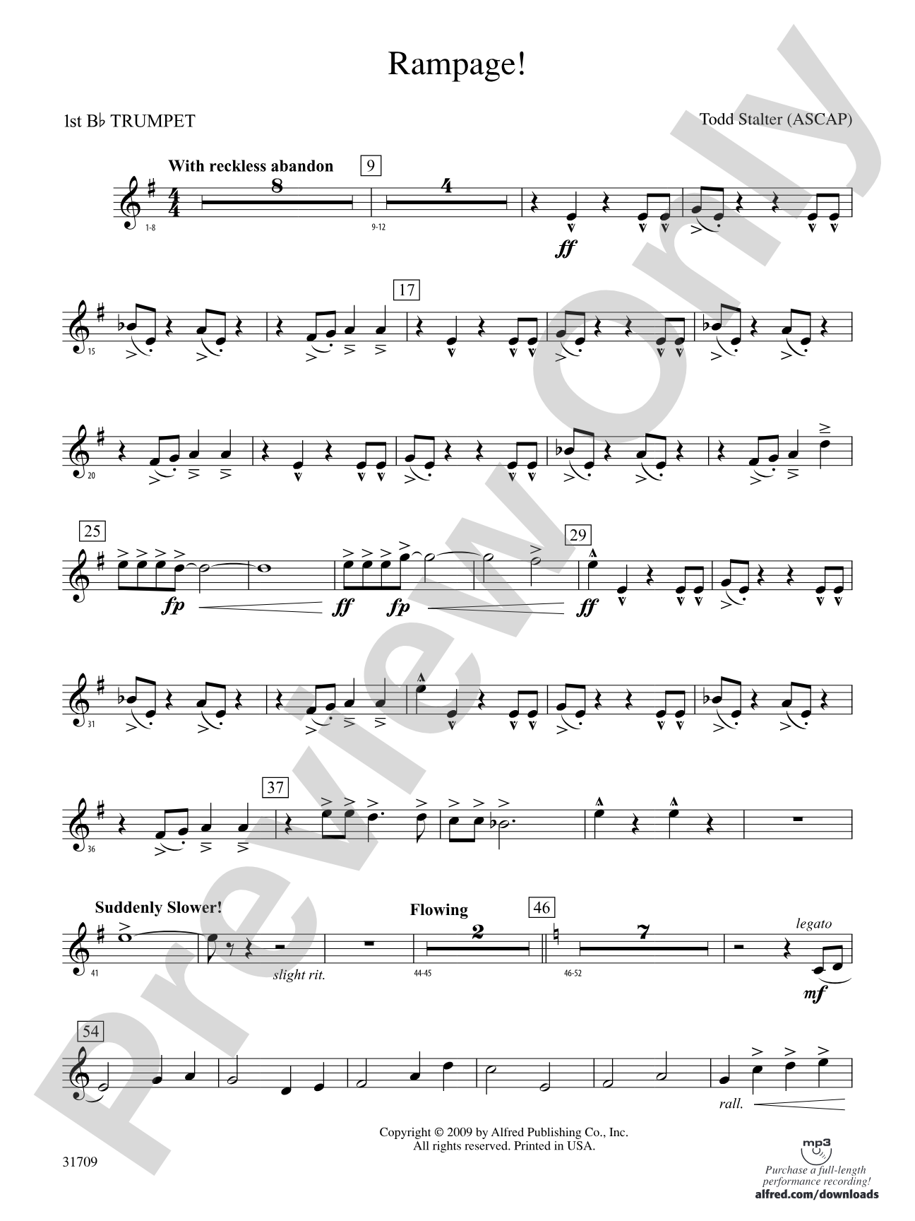 Rampage!: 1st B-flat Trumpet