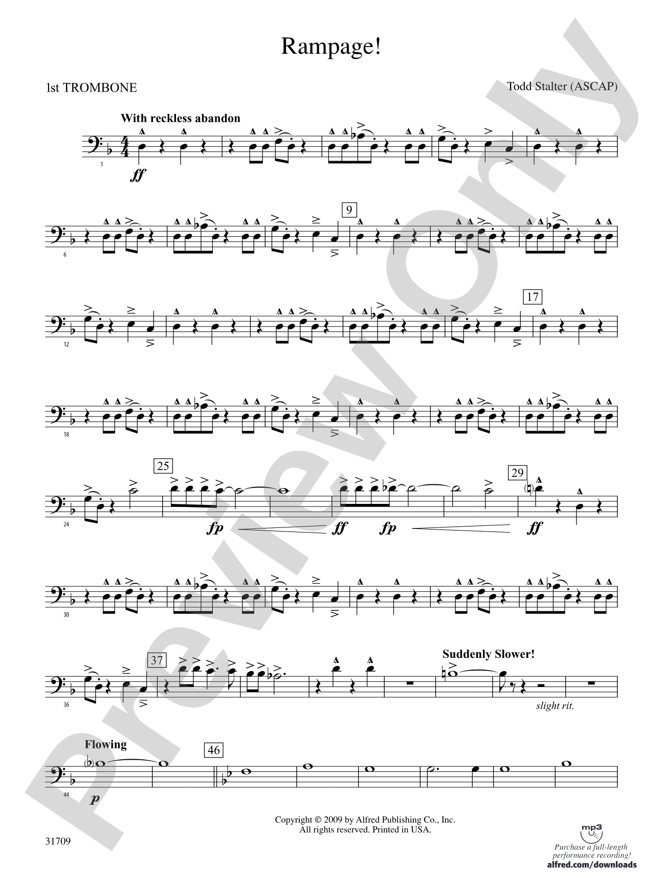 Rampage!: 1st Trombone
