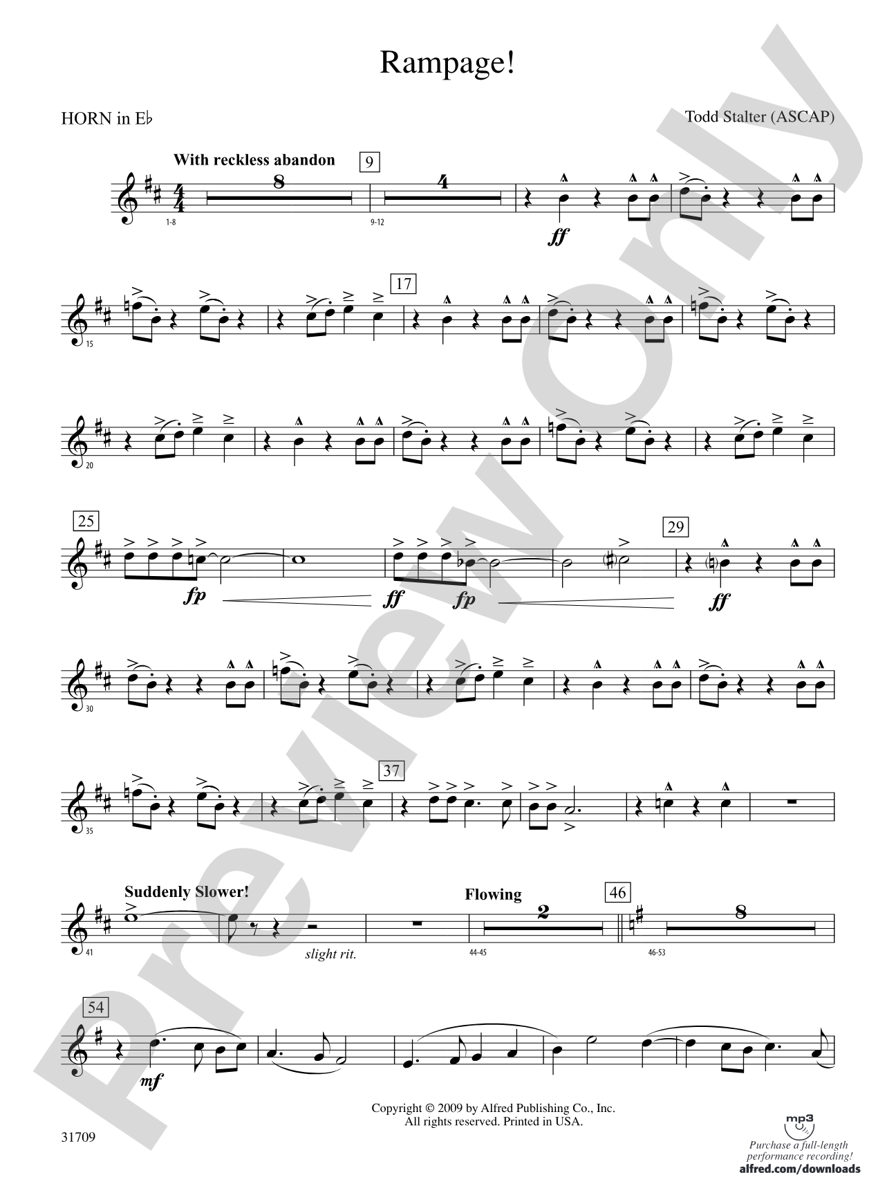 Rampage!: (wp) 1st Horn in E-flat