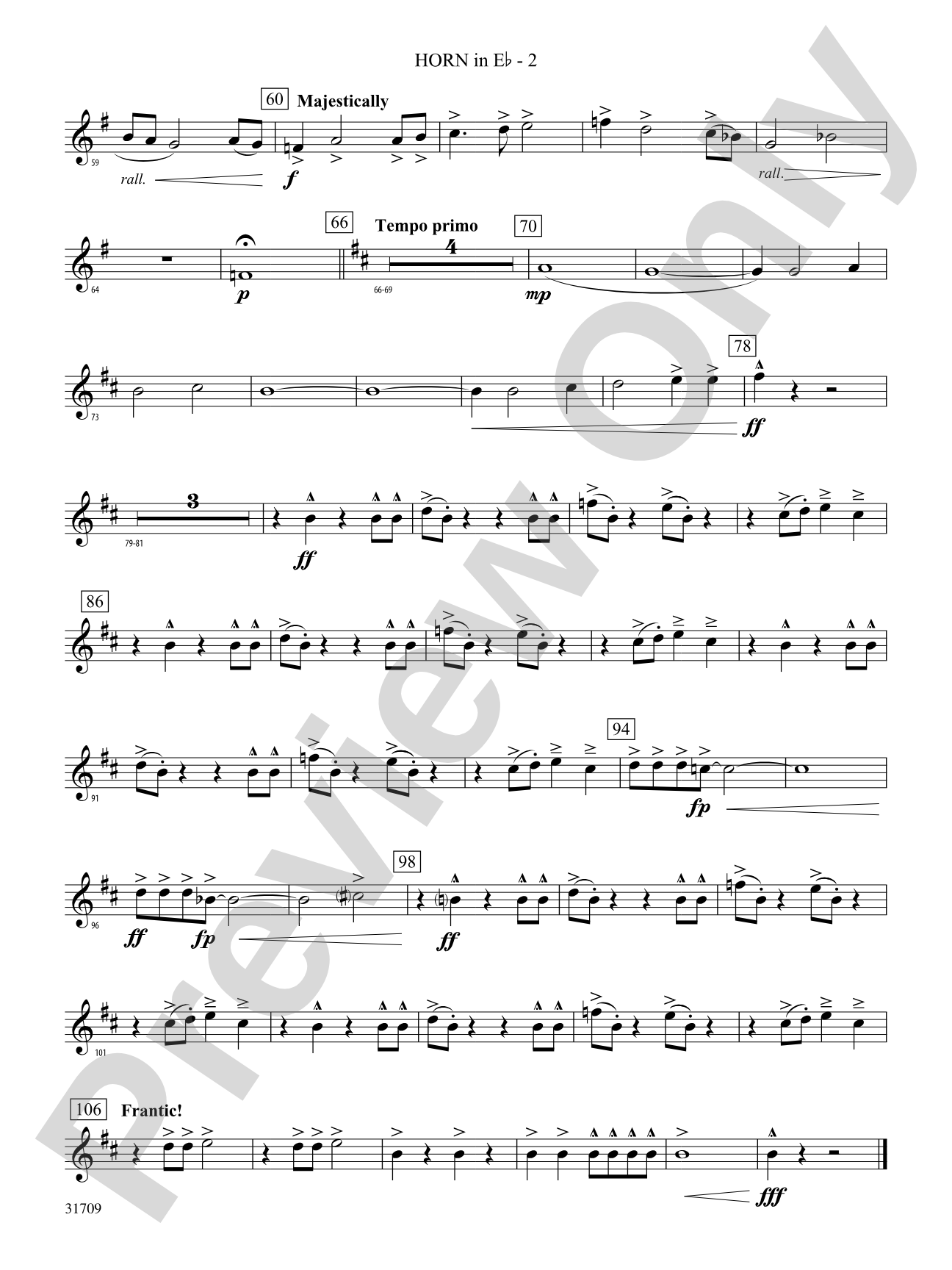 Rampage!: (wp) 1st Horn in E-flat