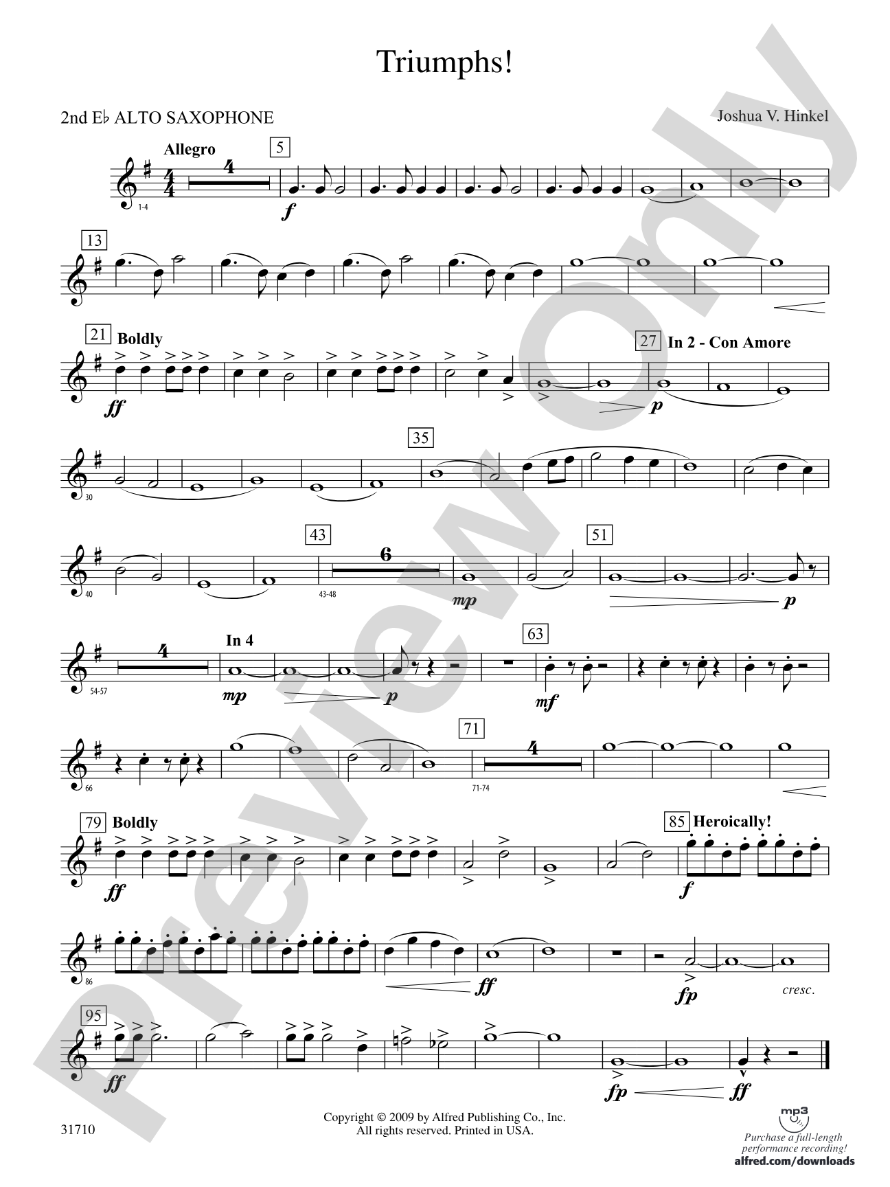 Triumphs!: 2nd E-flat Alto Saxophone