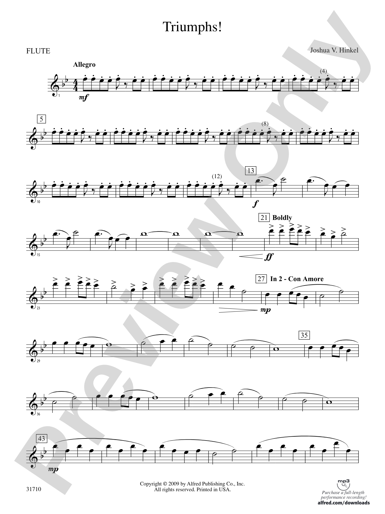 Triumphs!: Flute