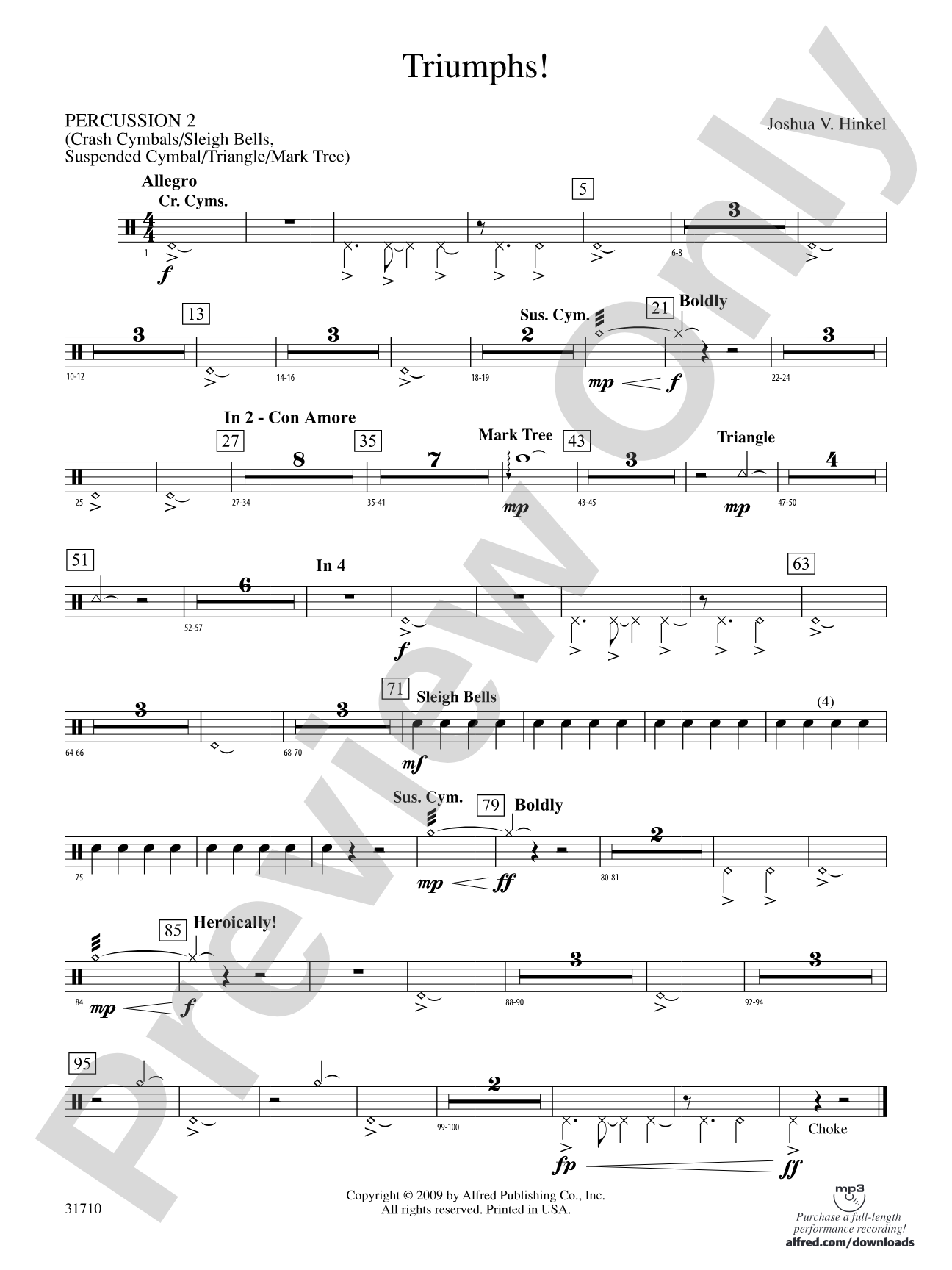 Triumphs!: 2nd Percussion