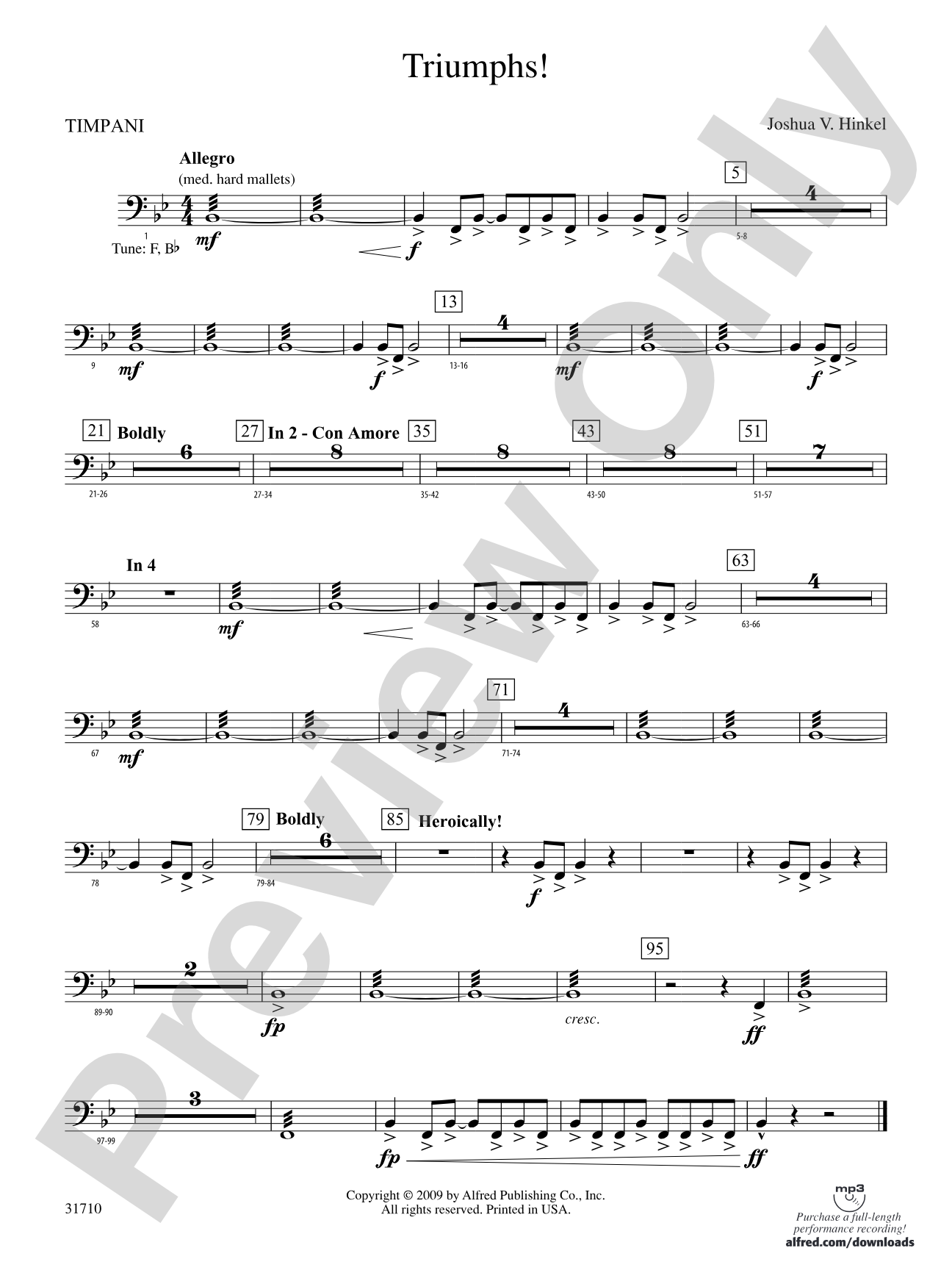 Triumphs!: Timpani
