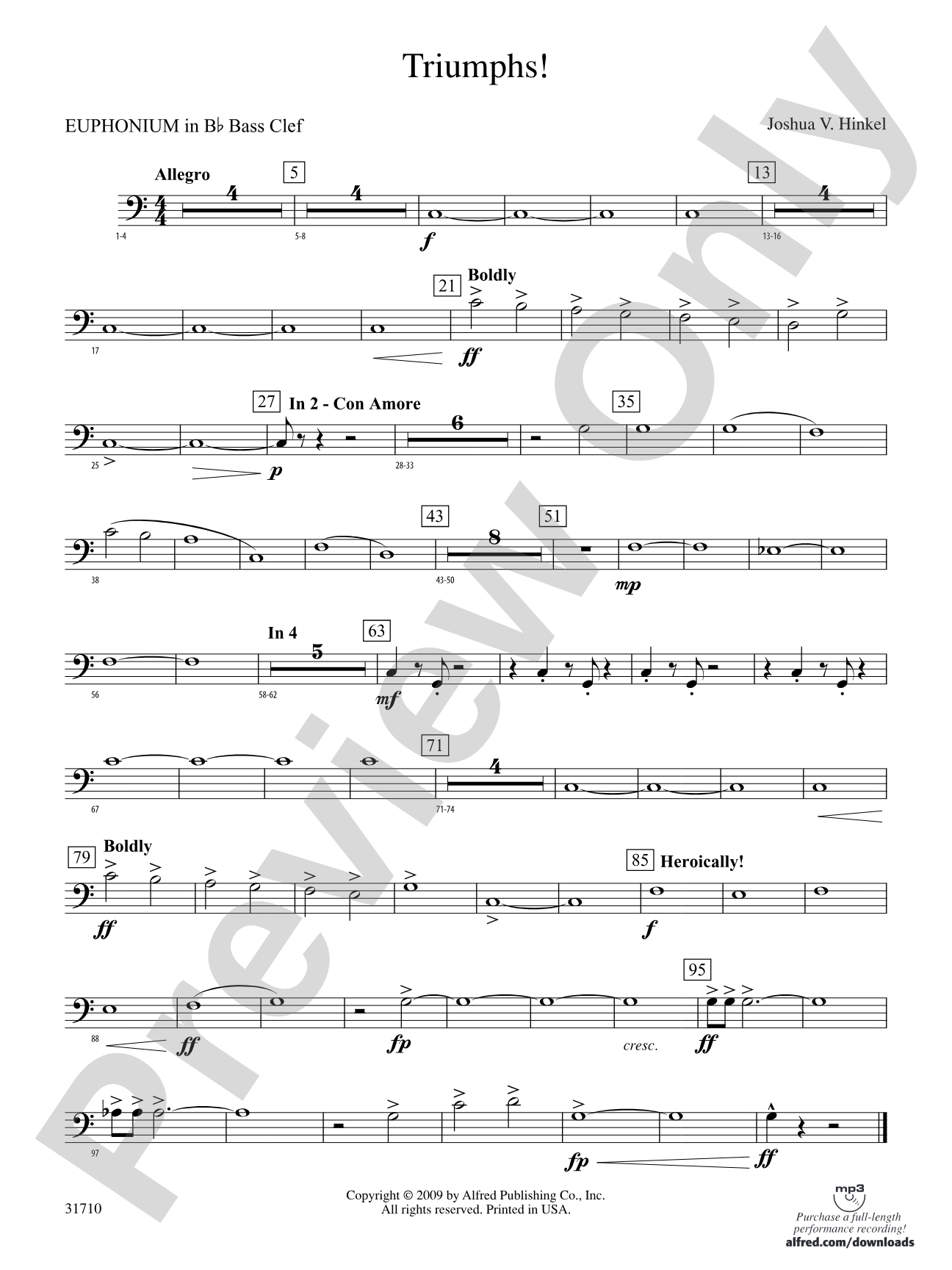 Triumphs!: (wp) B-flat Baritone B.C.