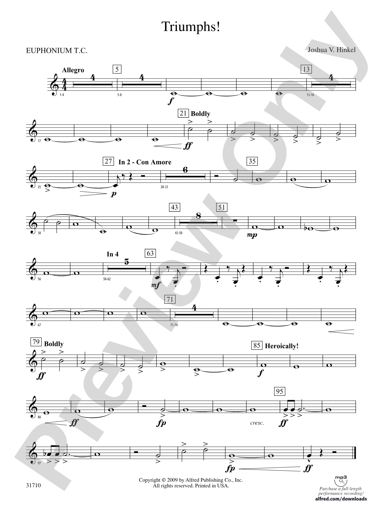 Triumphs!: (wp) Baritone T.C.