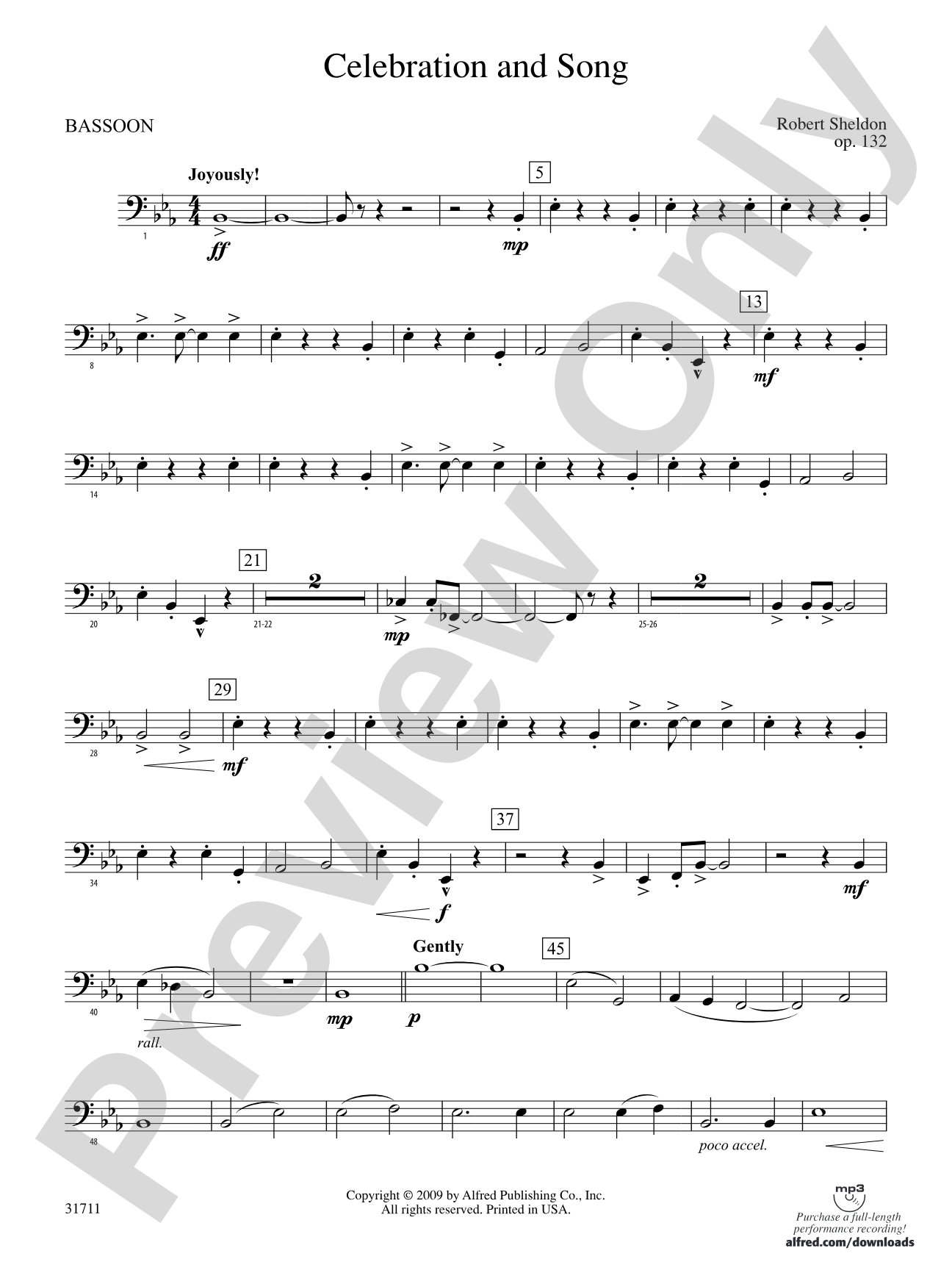Celebration and Song: Bassoon