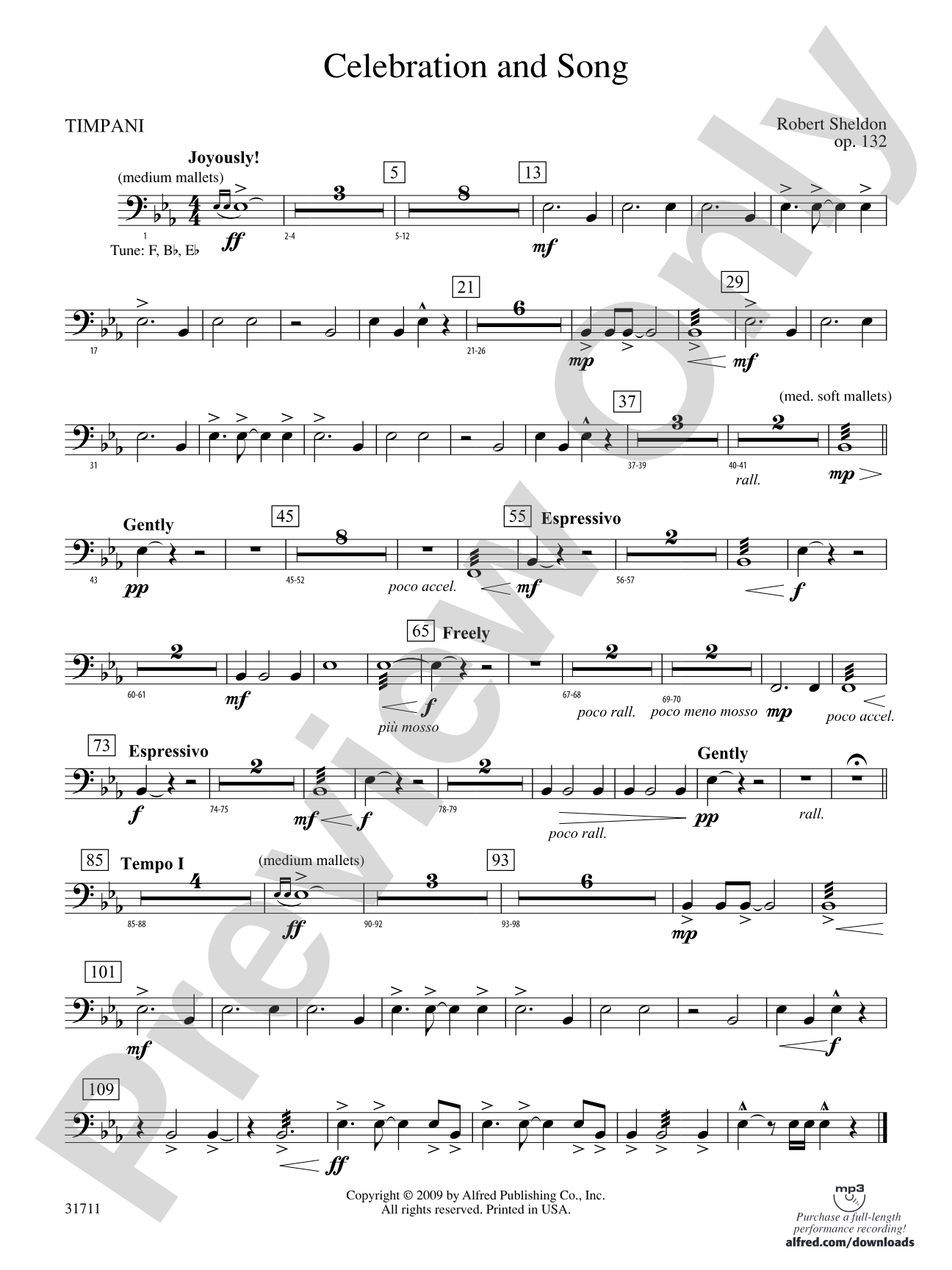 Celebration and Song: Timpani