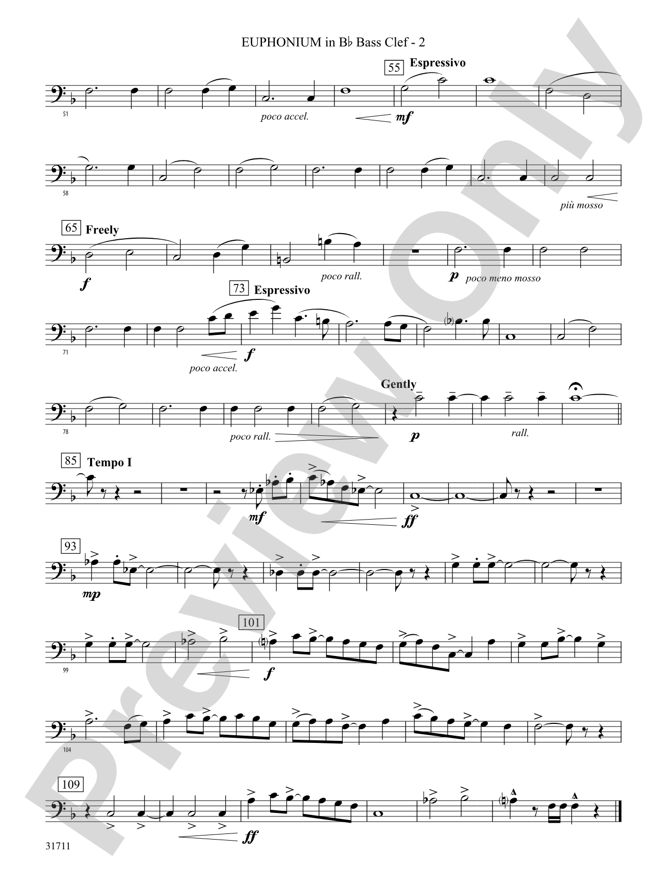 Celebration and Song: (wp) B-flat Baritone B.C.