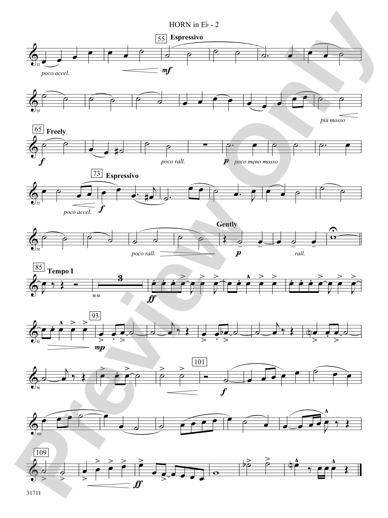 Celebration and Song: (wp) 1st Horn in E-flat
