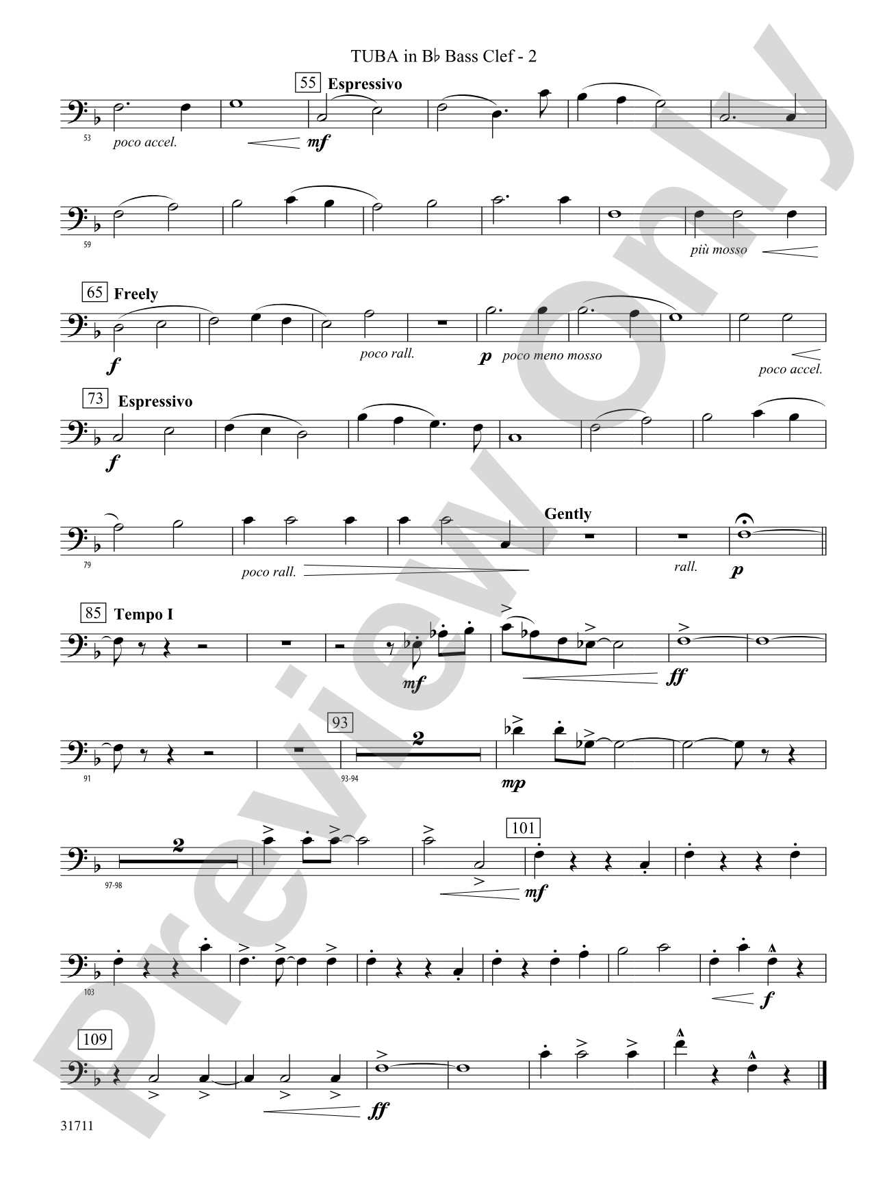 Celebration and Song: (wp) B-flat Tuba B.C.