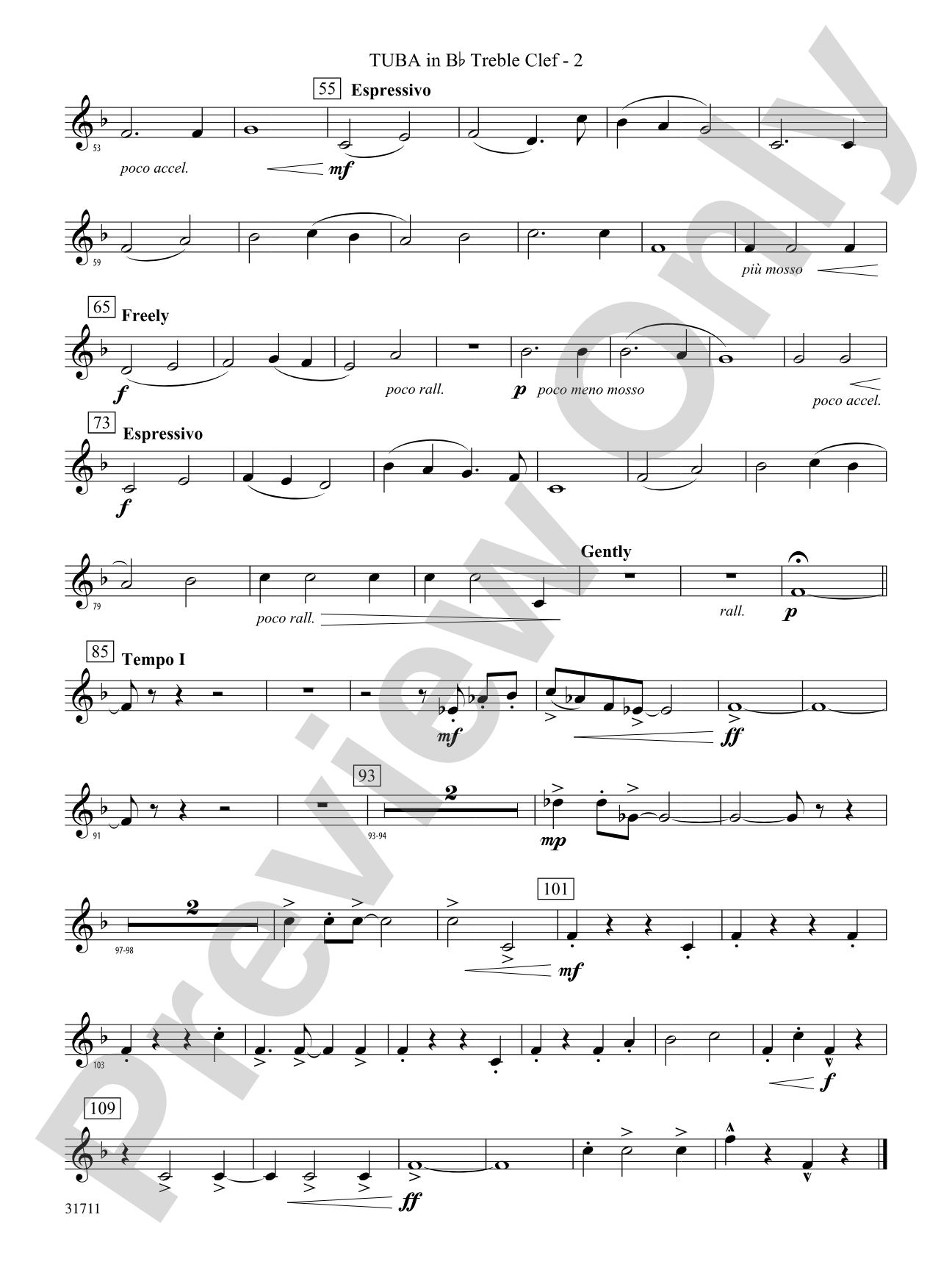 Celebration and Song: (wp) B-flat Tuba T.C.