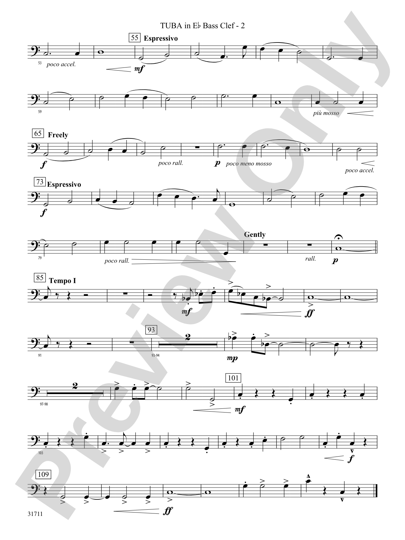 Celebration and Song: (wp) E-flat Tuba B.C.