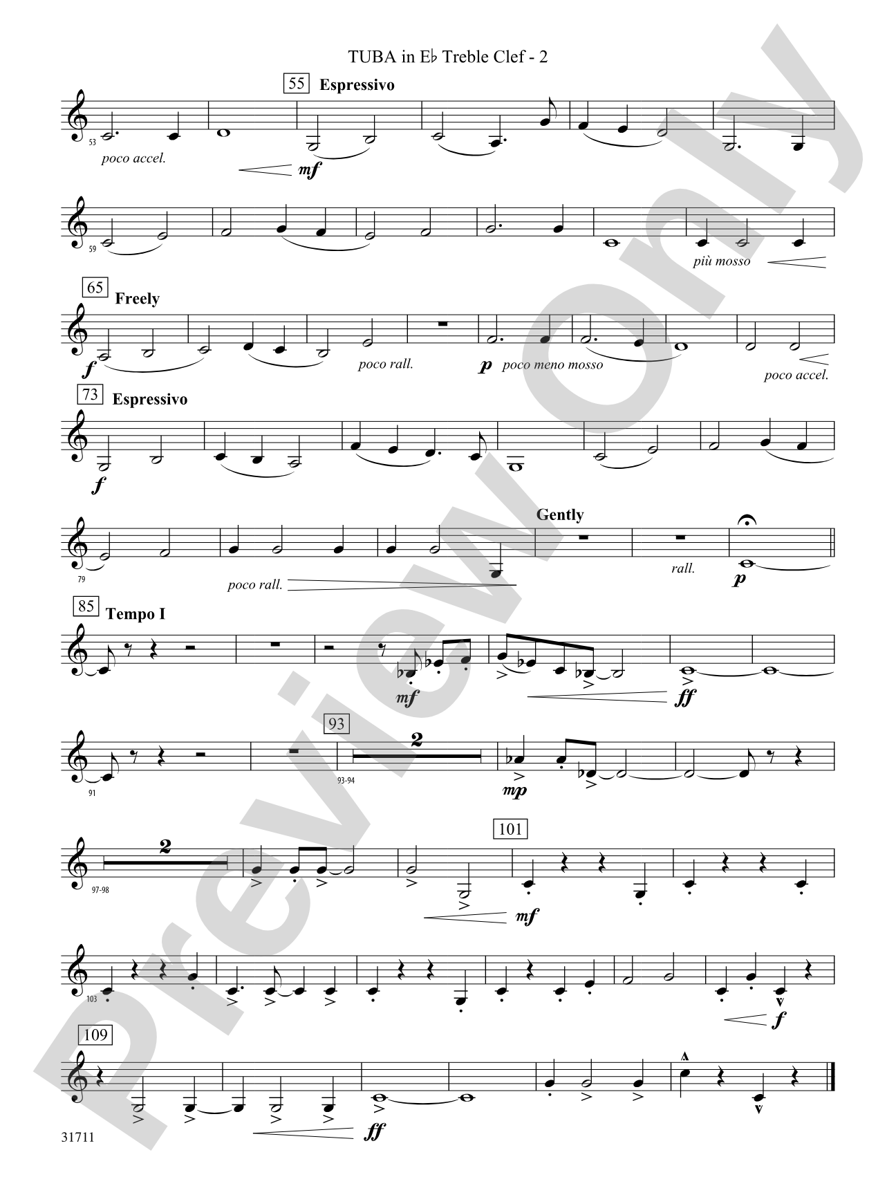 Celebration and Song: (wp) E-flat Tuba T.C.