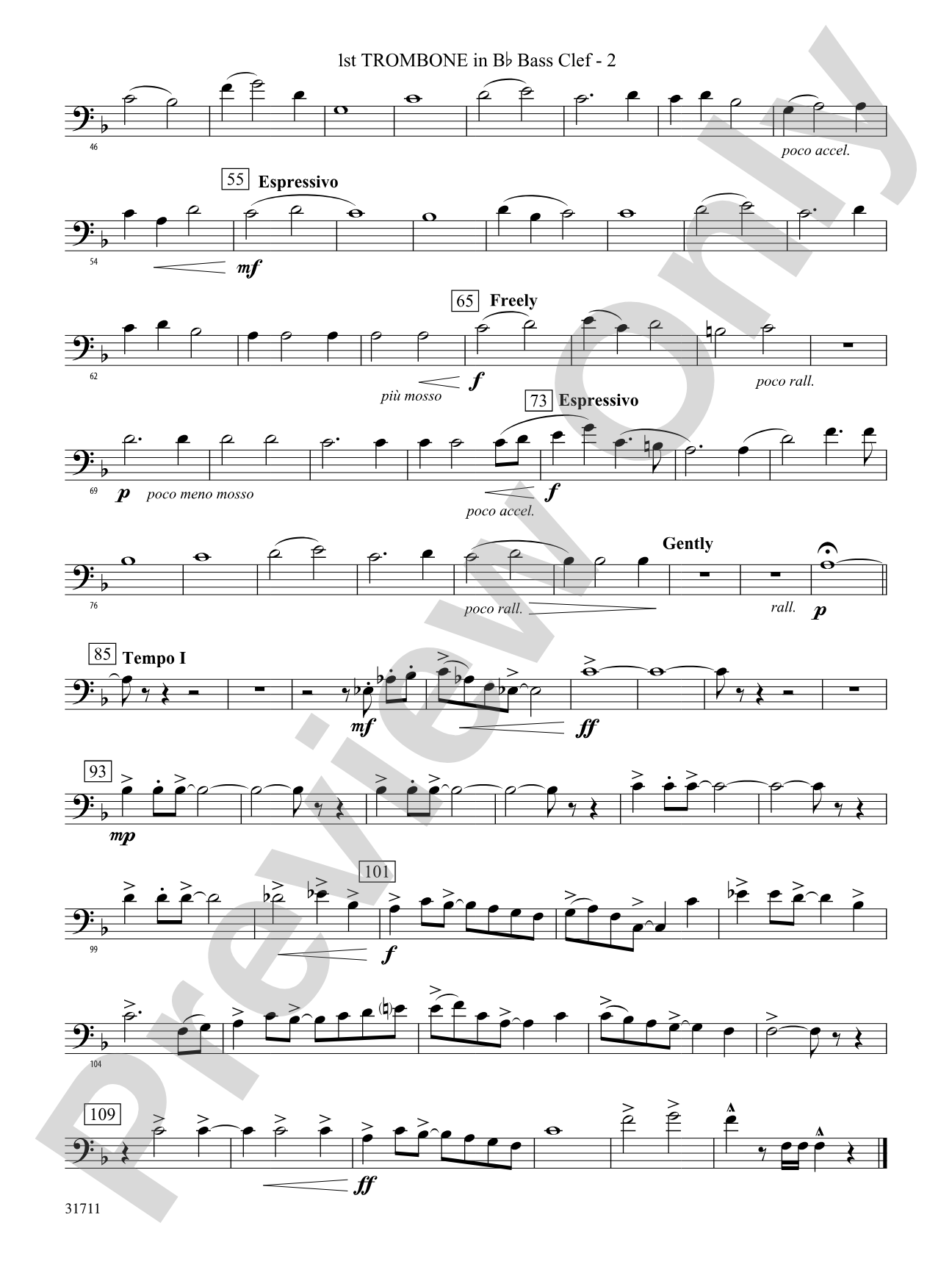 Celebration and Song: (wp) 1st B-flat Trombone B.C.